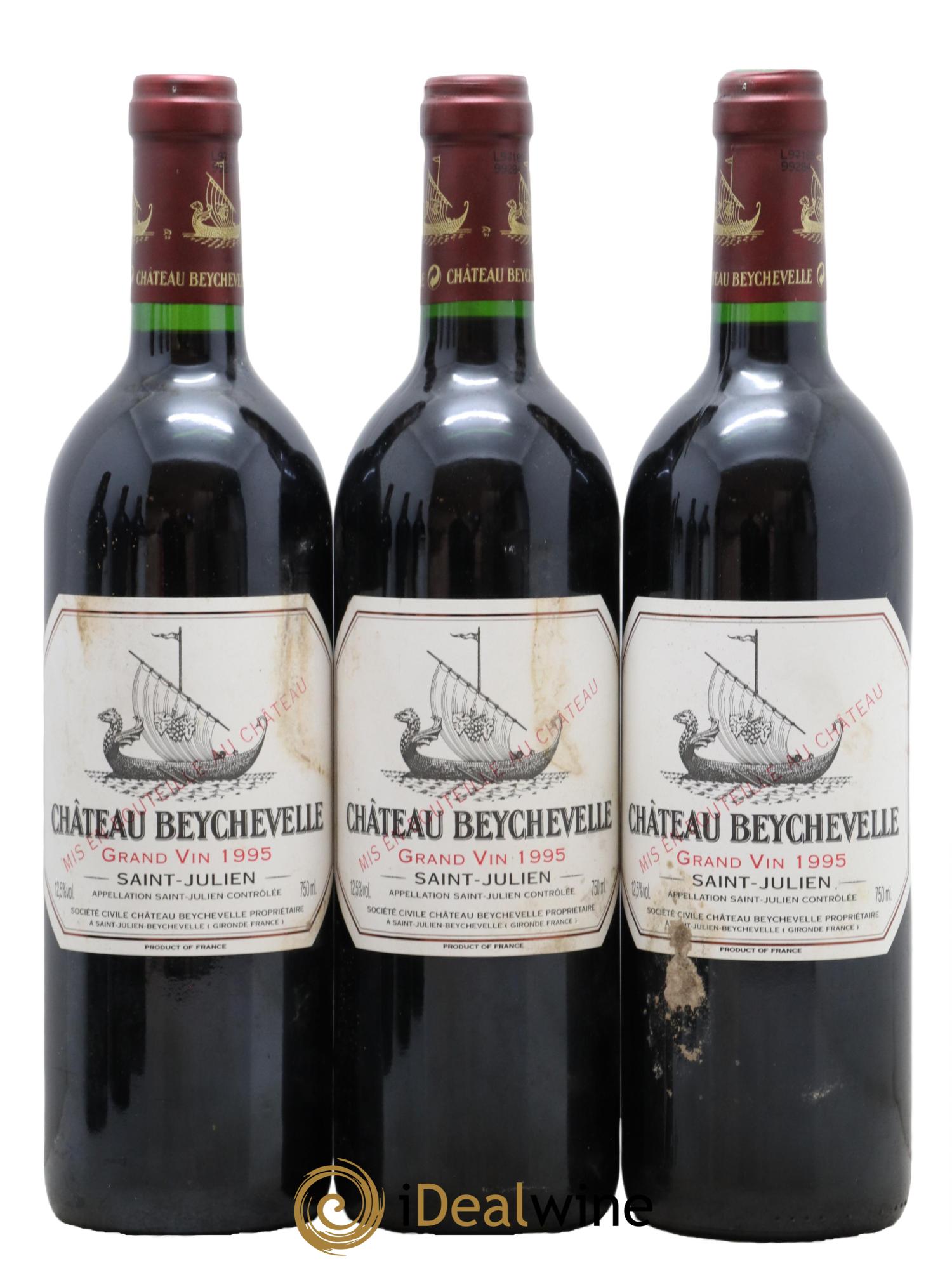 Château Beychevelle 4ème Grand Cru Classé 1995 - Lot de 6 bouteilles - 1