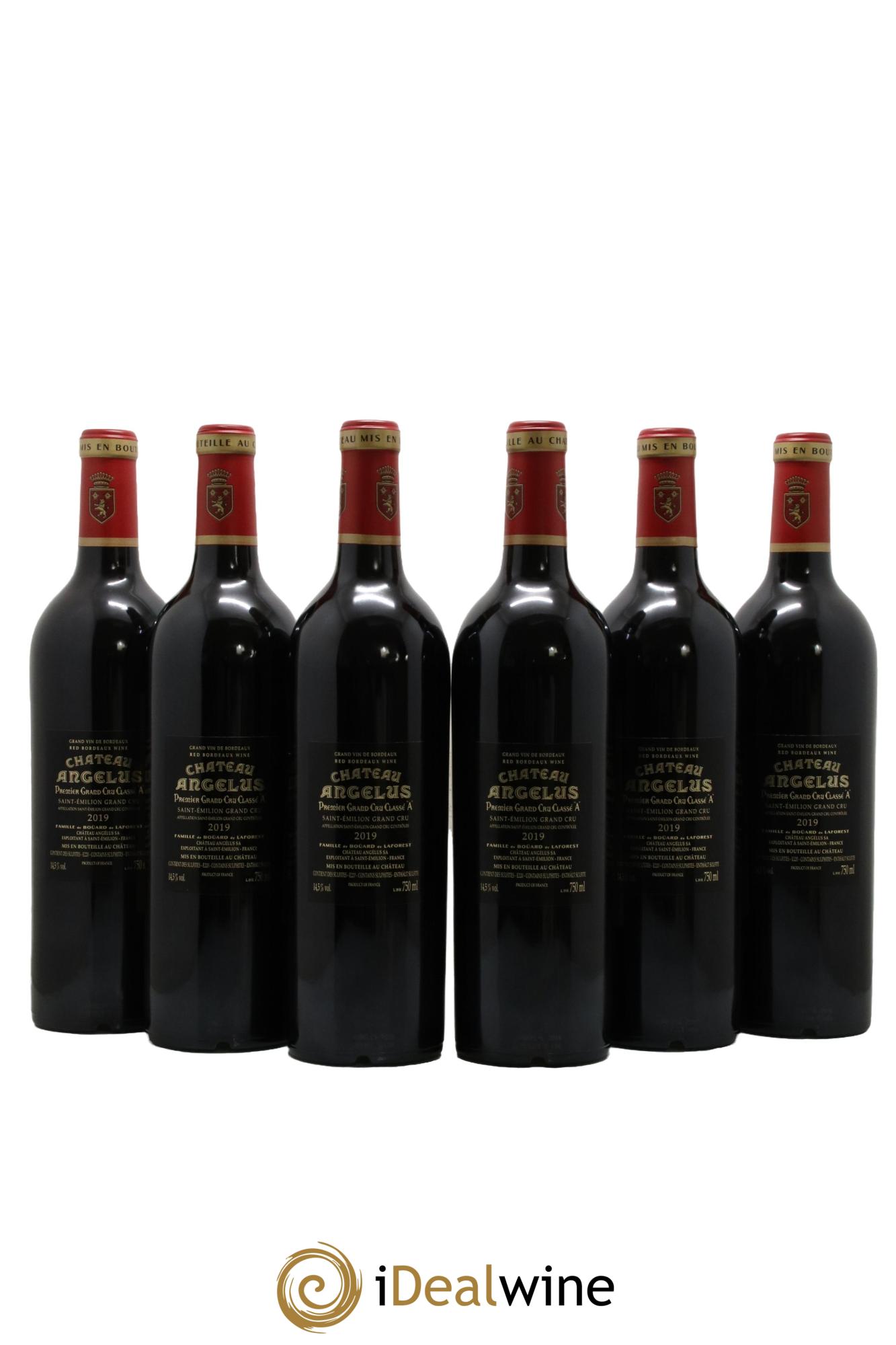 Château Angélus 1er Grand Cru Classé A 2019 - Lot of 6 bottles - 1