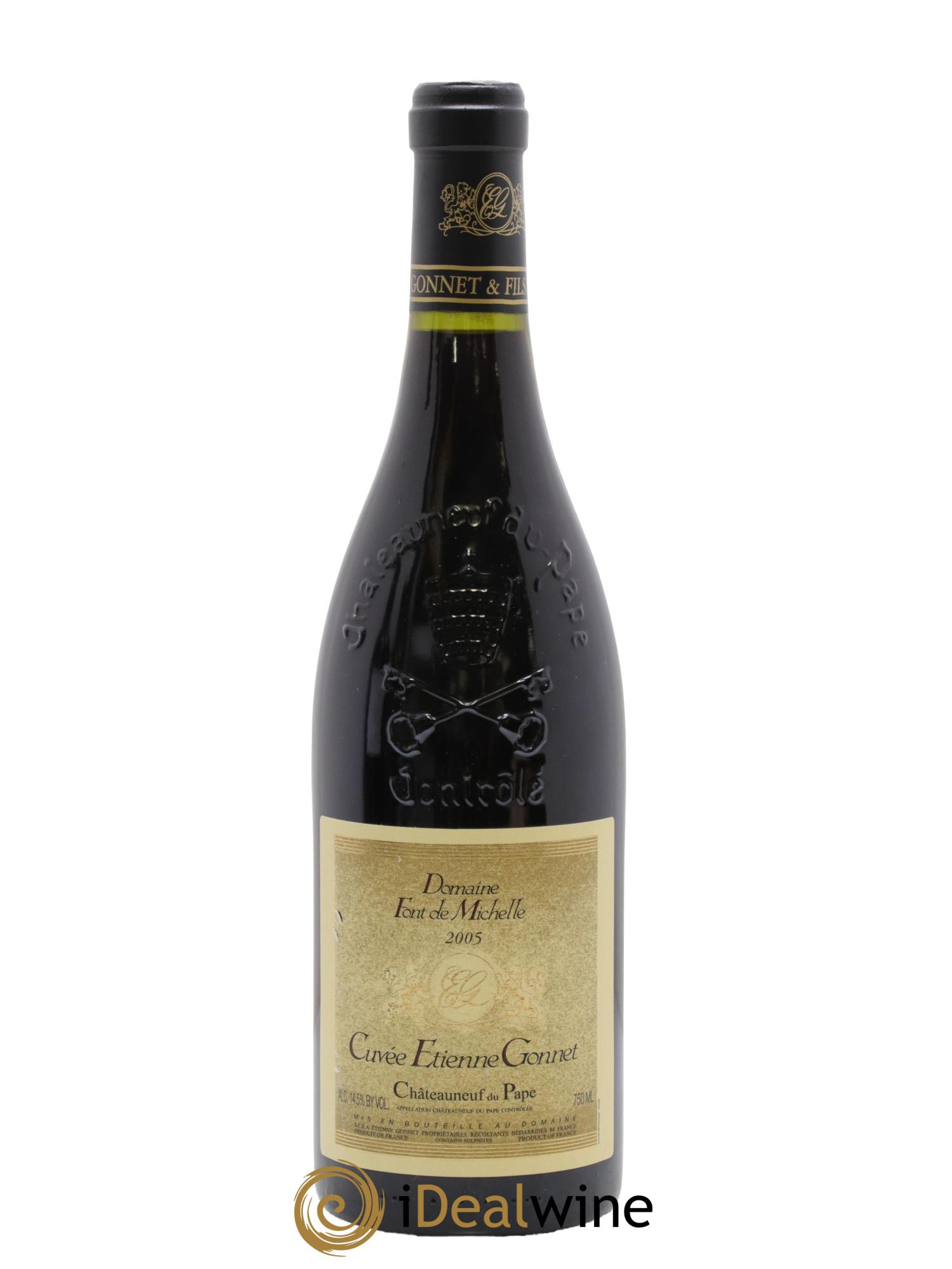 Châteauneuf-du-Pape Domaine Font de Michelle Cuvée Etienne Gonnet Famille Gonnet 2005 - Lot de 1 bouteille - 0