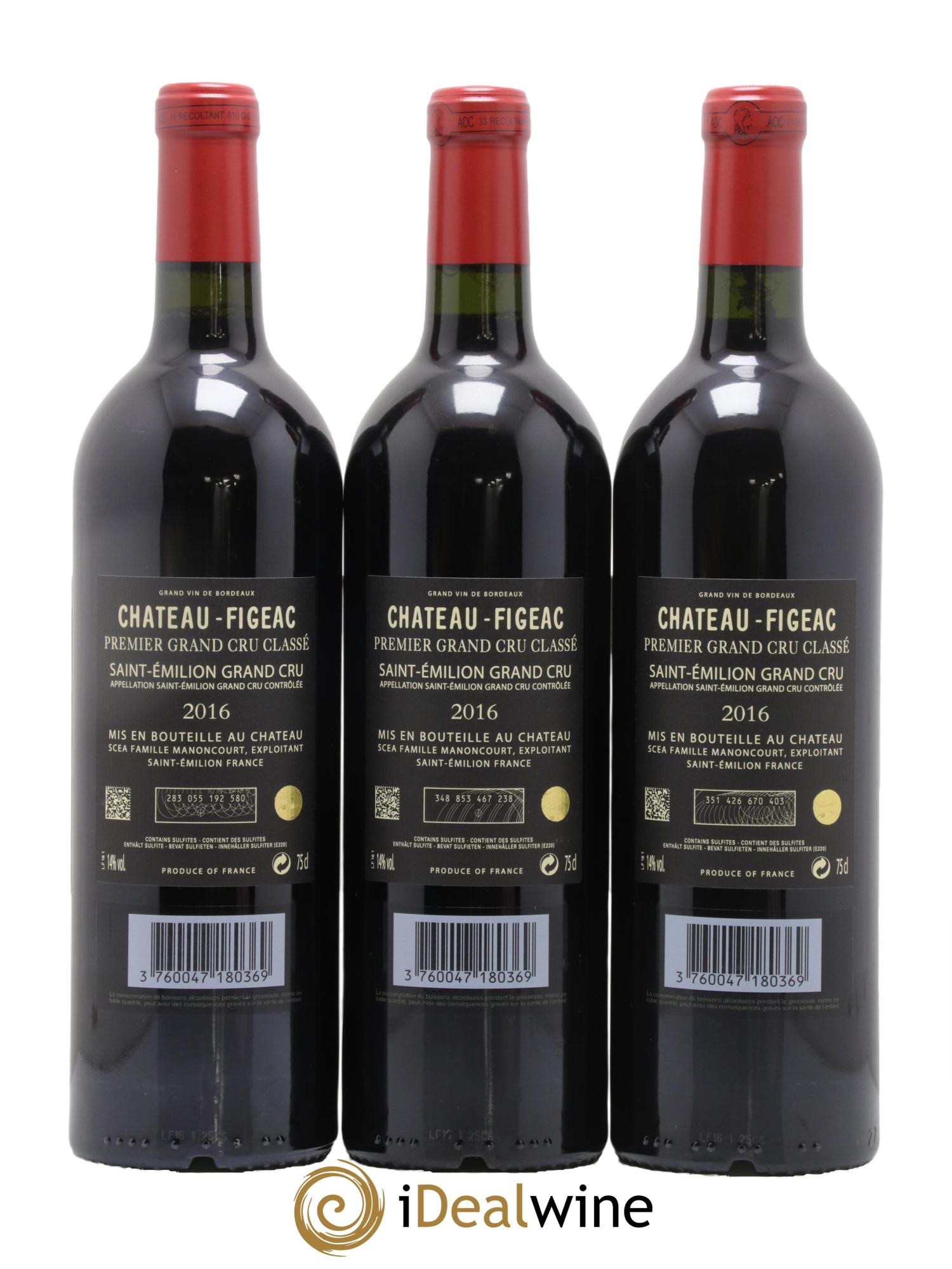 Château Figeac 1er Grand Cru Classé A 2016 - Lot de 6 bouteilles - 2