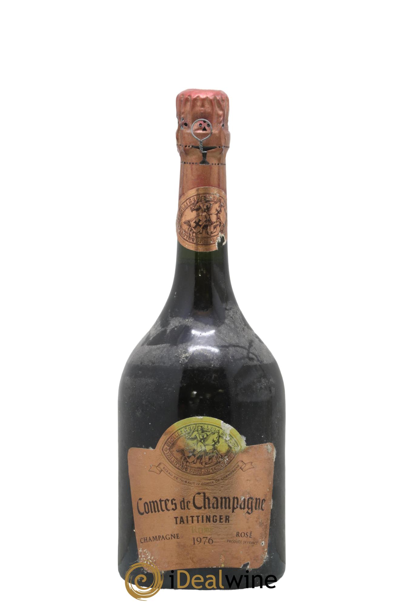 Comtes de Champagne Rosé Grand Cru Brut Taittinger 1976 - Lot de 1 bouteille - 0