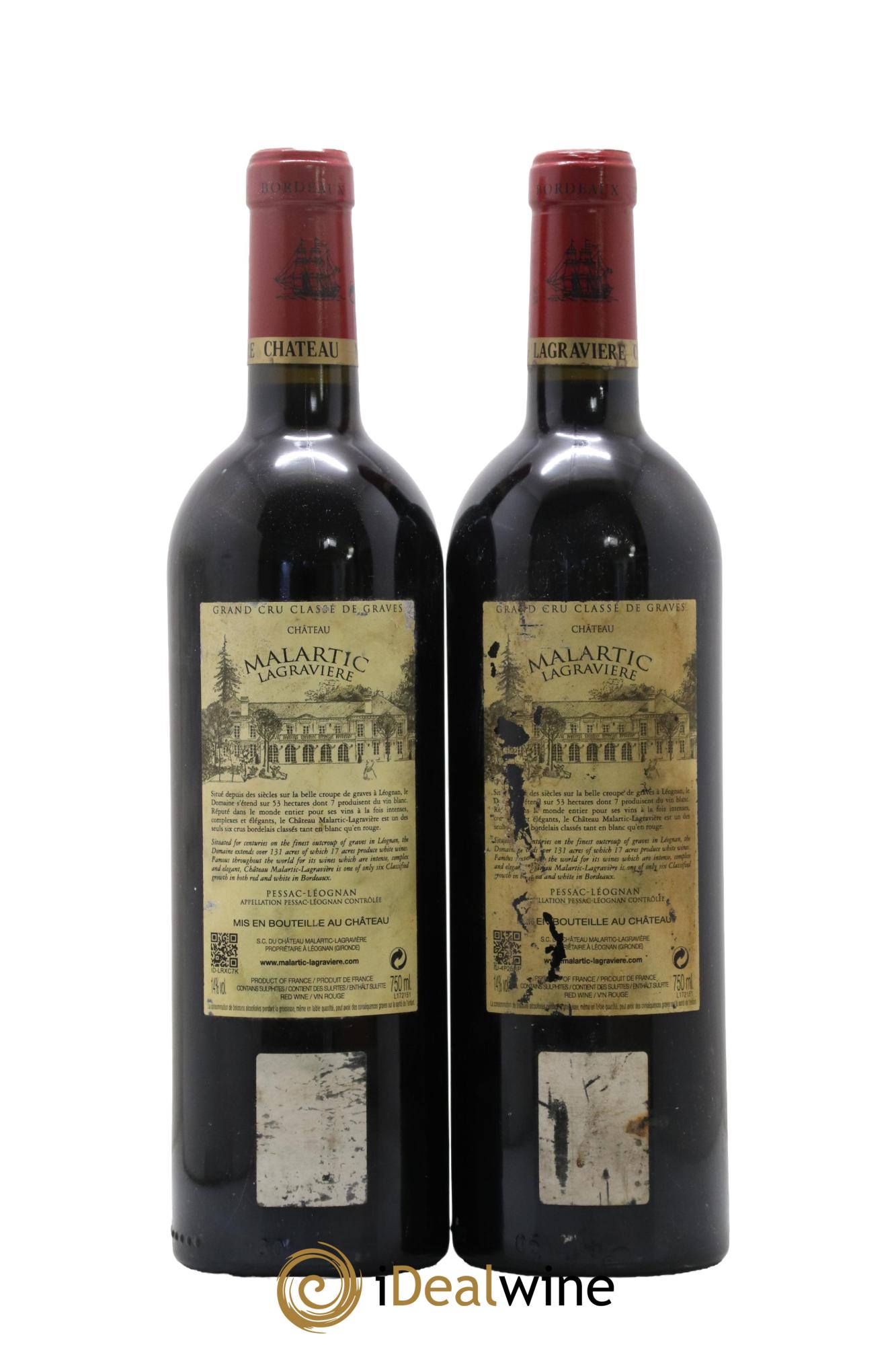 Château Malartic-Lagravière Cru Classé de Graves 2015 - Lot de 2 bouteilles - 1