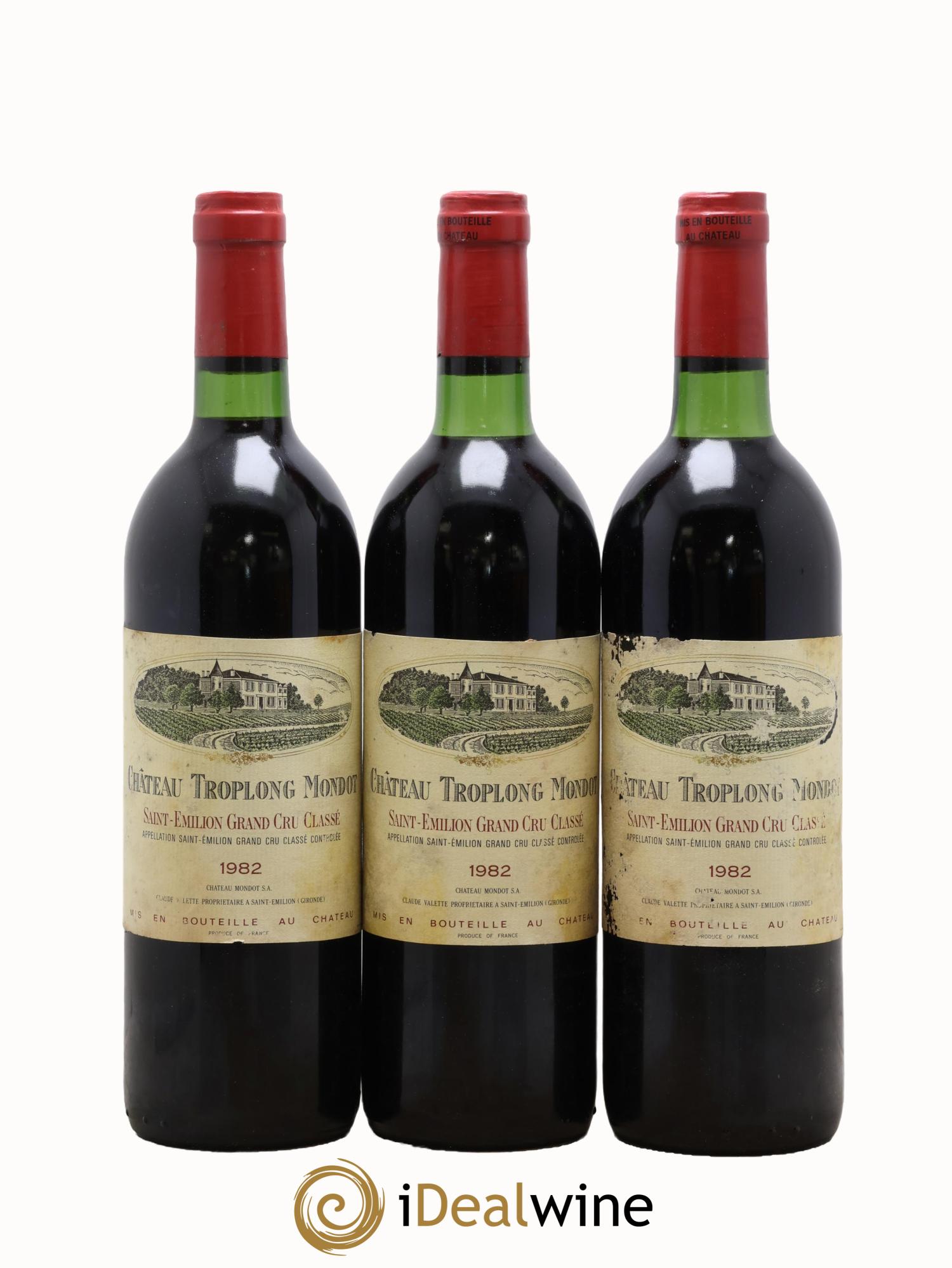 Château Troplong Mondot 1er Grand Cru Classé B 1982 - Lot of 12 bottles - 4