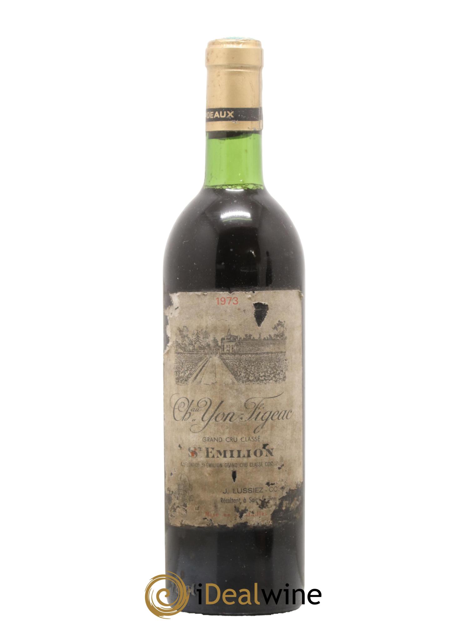 Château Yon Figeac Grand Cru Classé 1973 - Lot de 1 bouteille - 0