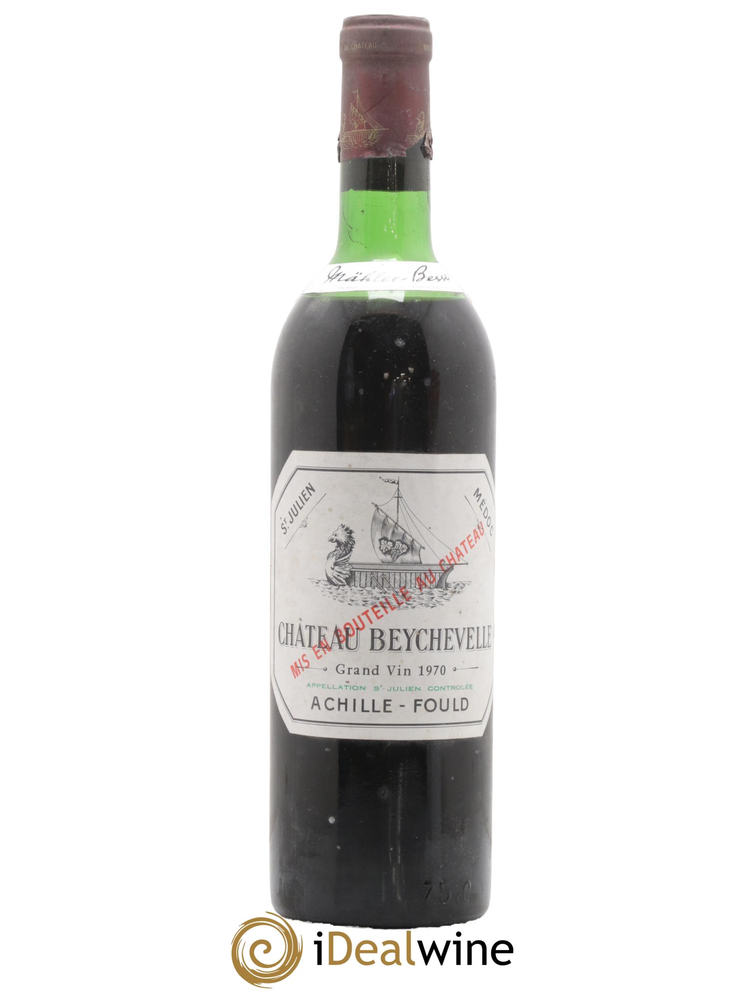 Château Beychevelle 4ème Grand Cru Classé 1970 - Lot de 1 bouteille - 0