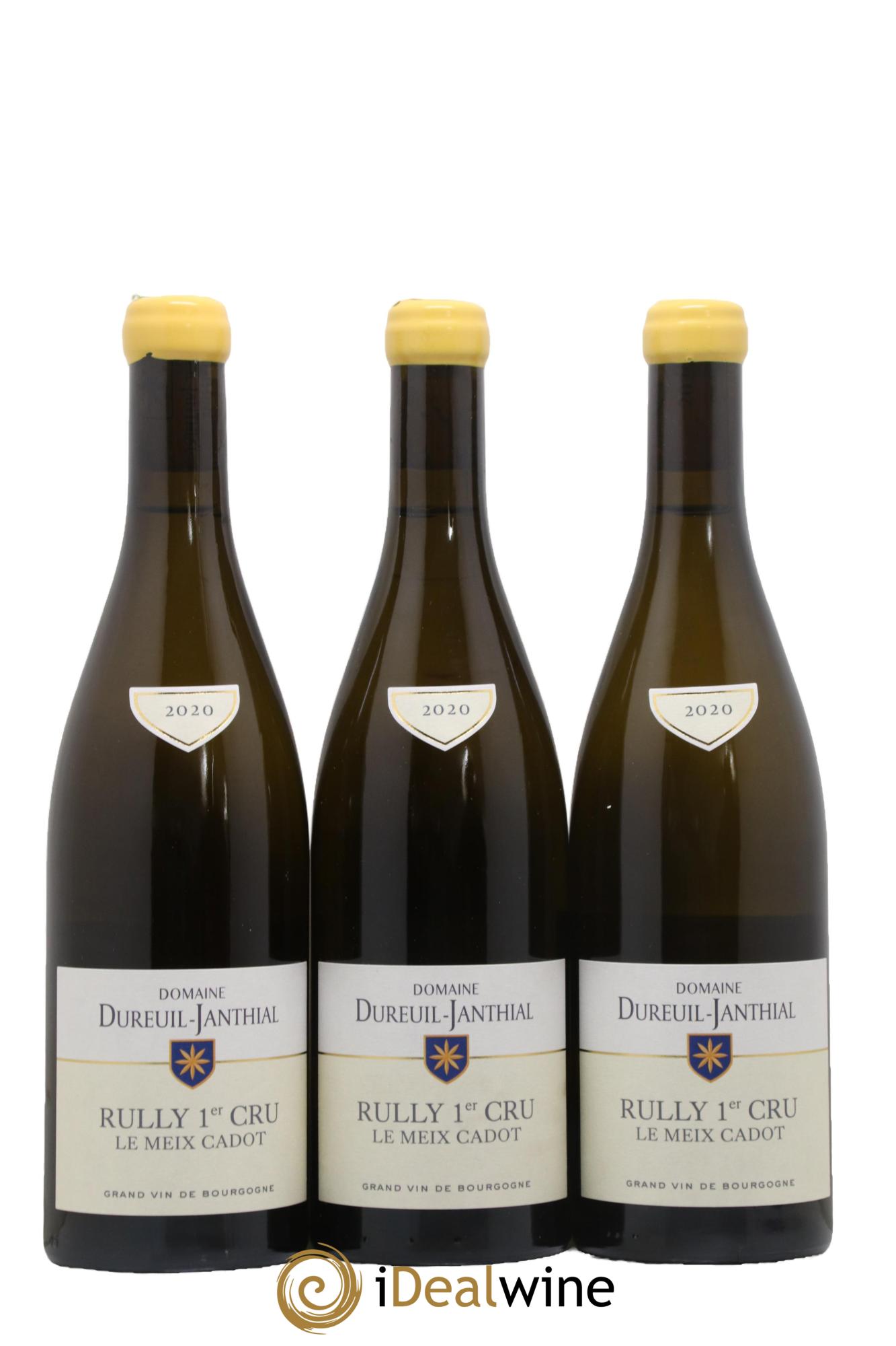 Rully 1er Cru Le Meix Cadot Vincent Dureuil-Janthial 2020 - Lot de 3 bouteilles - 0