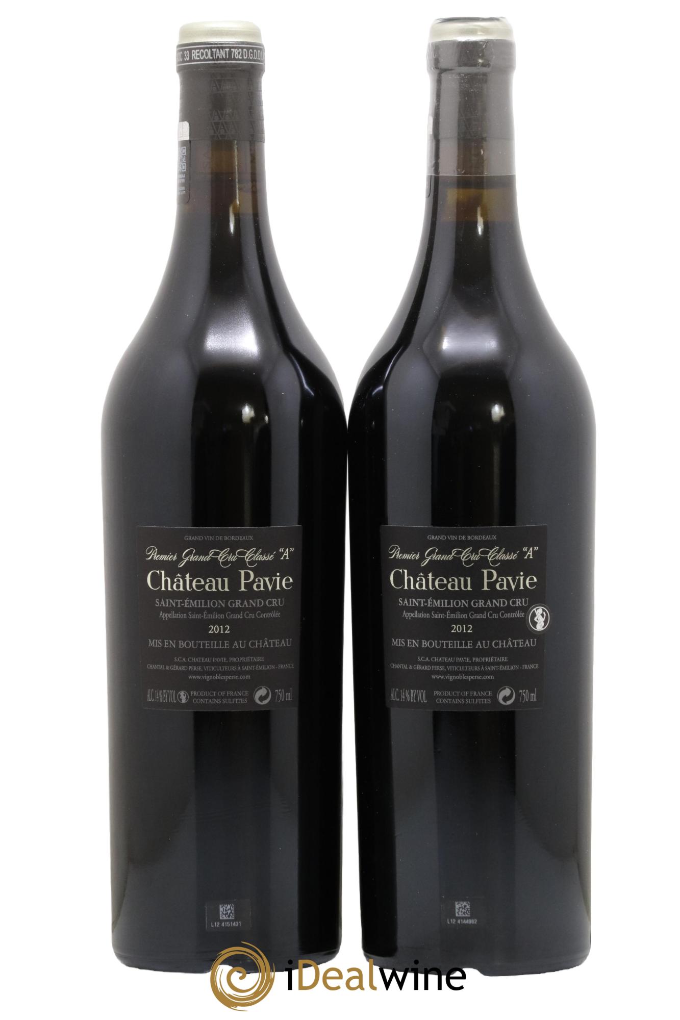 Château Pavie 1er Grand Cru Classé A 2012 - Lot de 2 bouteilles - 1