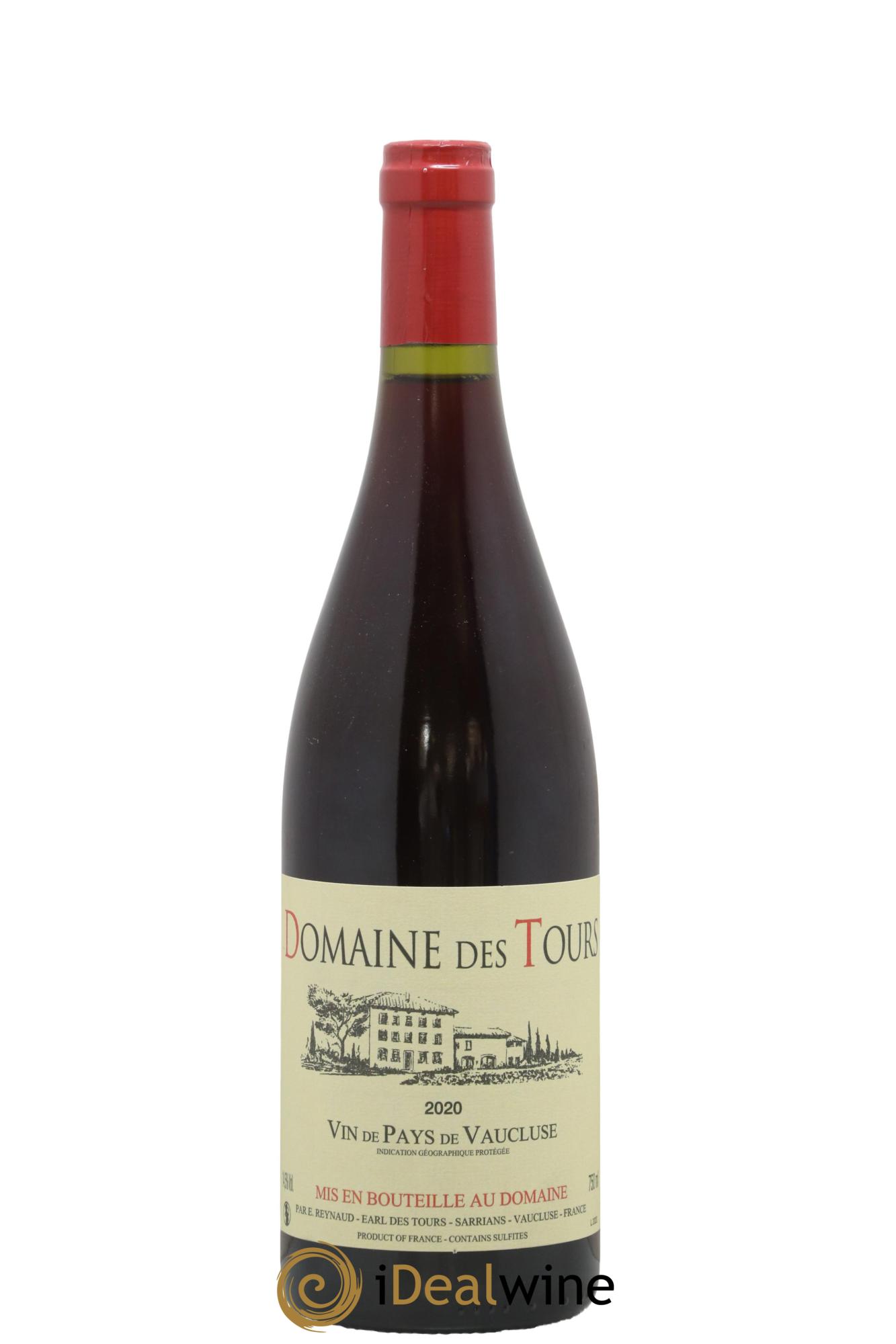 Vaucluse (Vin de Pays de Vaucluse) Domaine des Tours Emmanuel Reynaud 2020 - Lot de 1 bouteille - 0