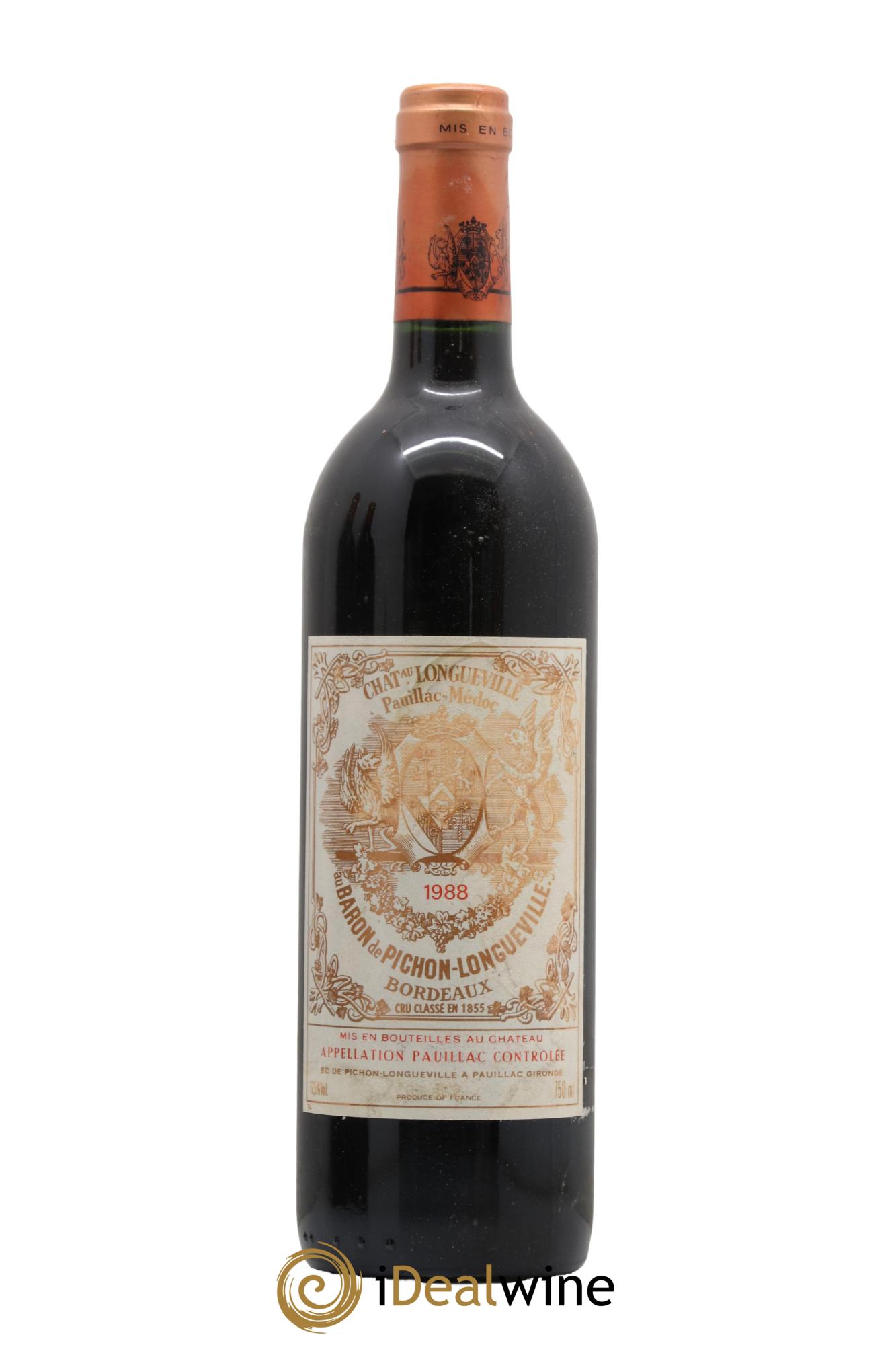 Pichon Longueville Baron 2ème Grand Cru Classé 1988 - Lot de 1 bouteille - 0
