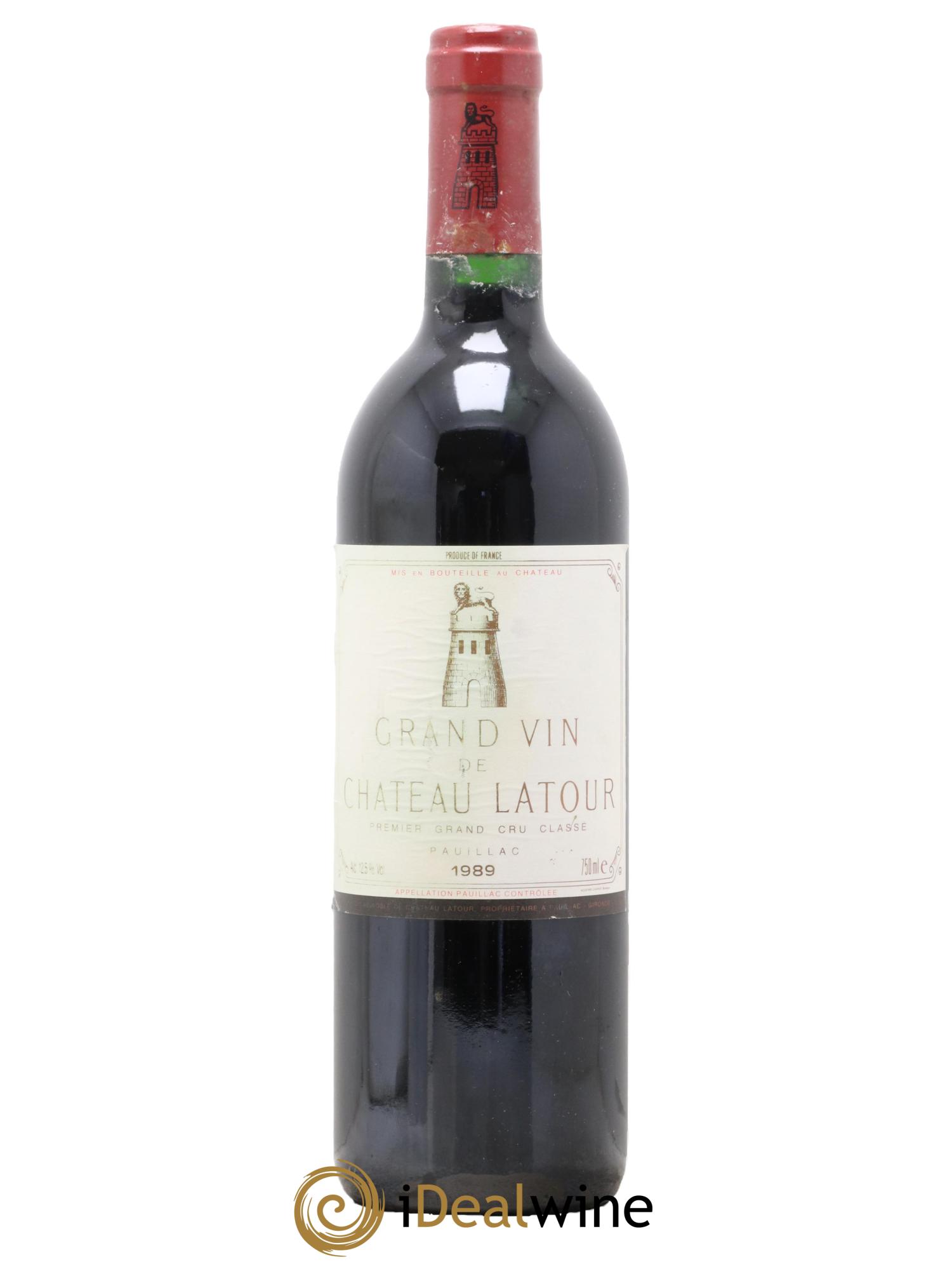 Château Latour 1er Grand Cru Classé 1989 - Lot de 1 bouteille - 0