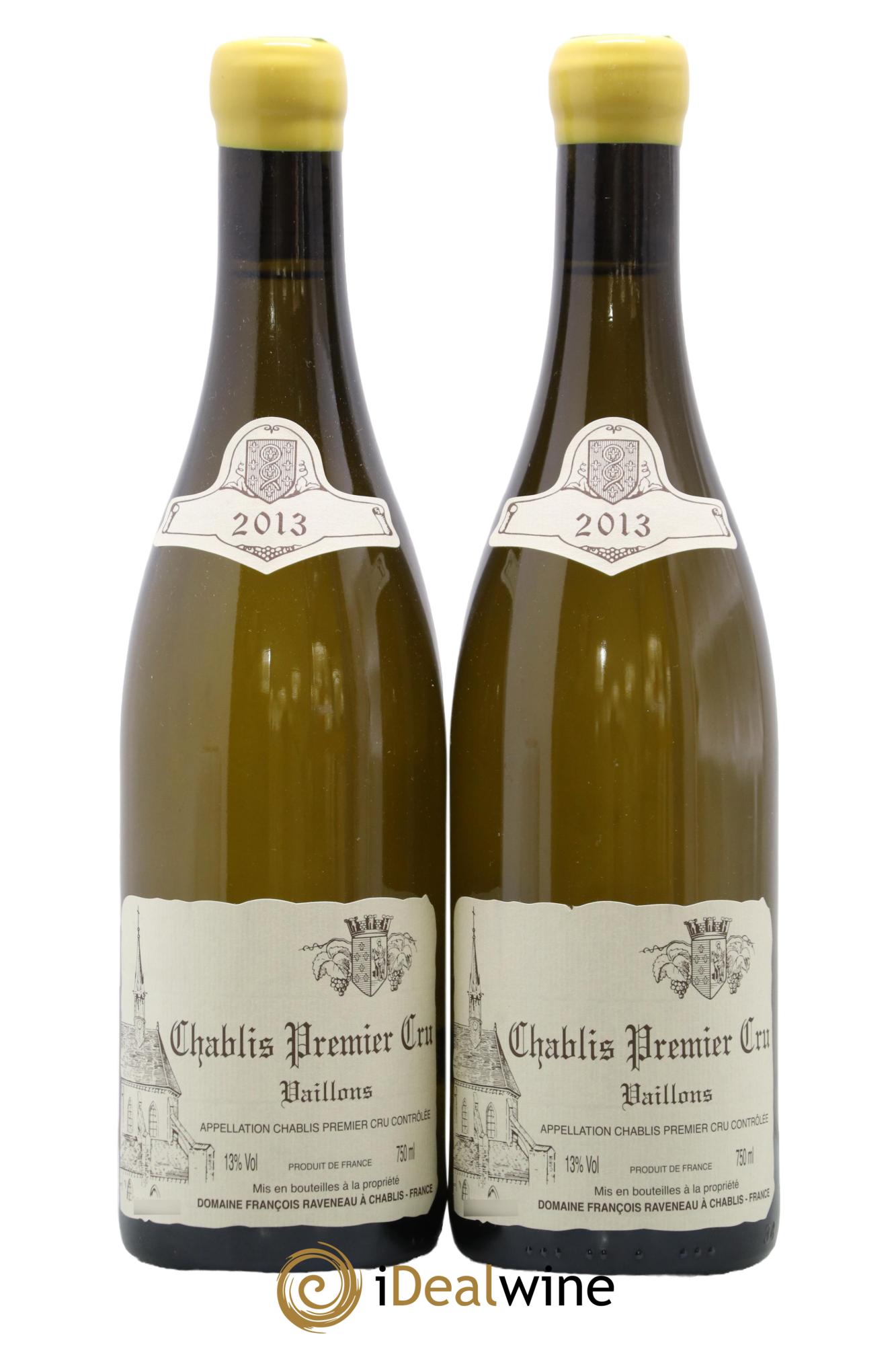 Chablis 1er Cru Vaillons Raveneau (Domaine) 2013 - Lot de 2 bouteilles - 0