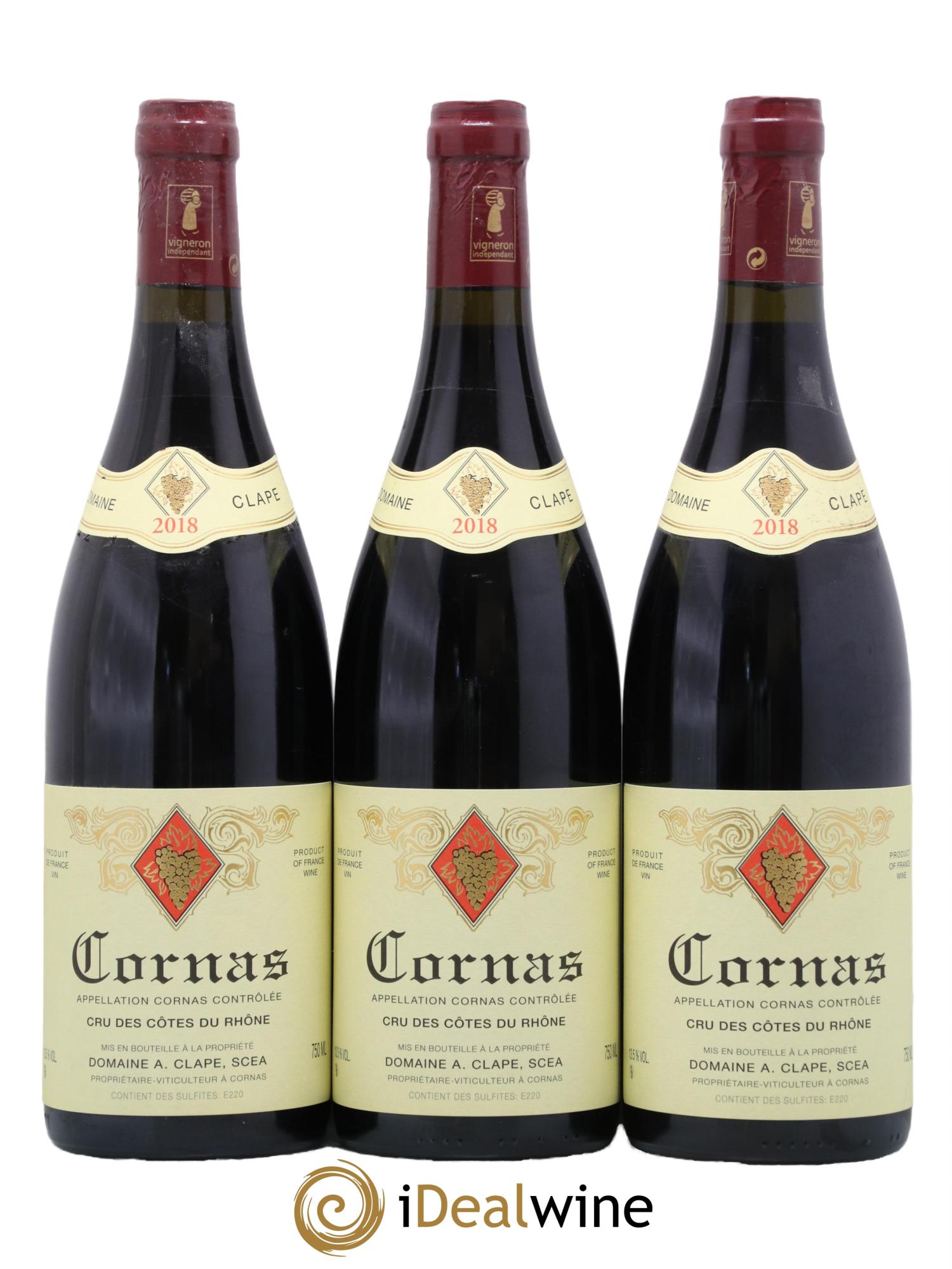 Cornas Auguste Clape 2018 - Lot de 3 bouteilles - 0