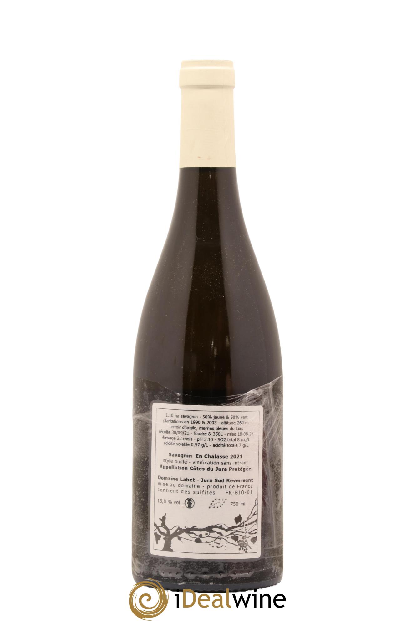 Côtes du Jura Fleur de Savagnin En Chalasse Romain - Julien  - Charline Labet 2021 - Lot de 1 bouteille - 1