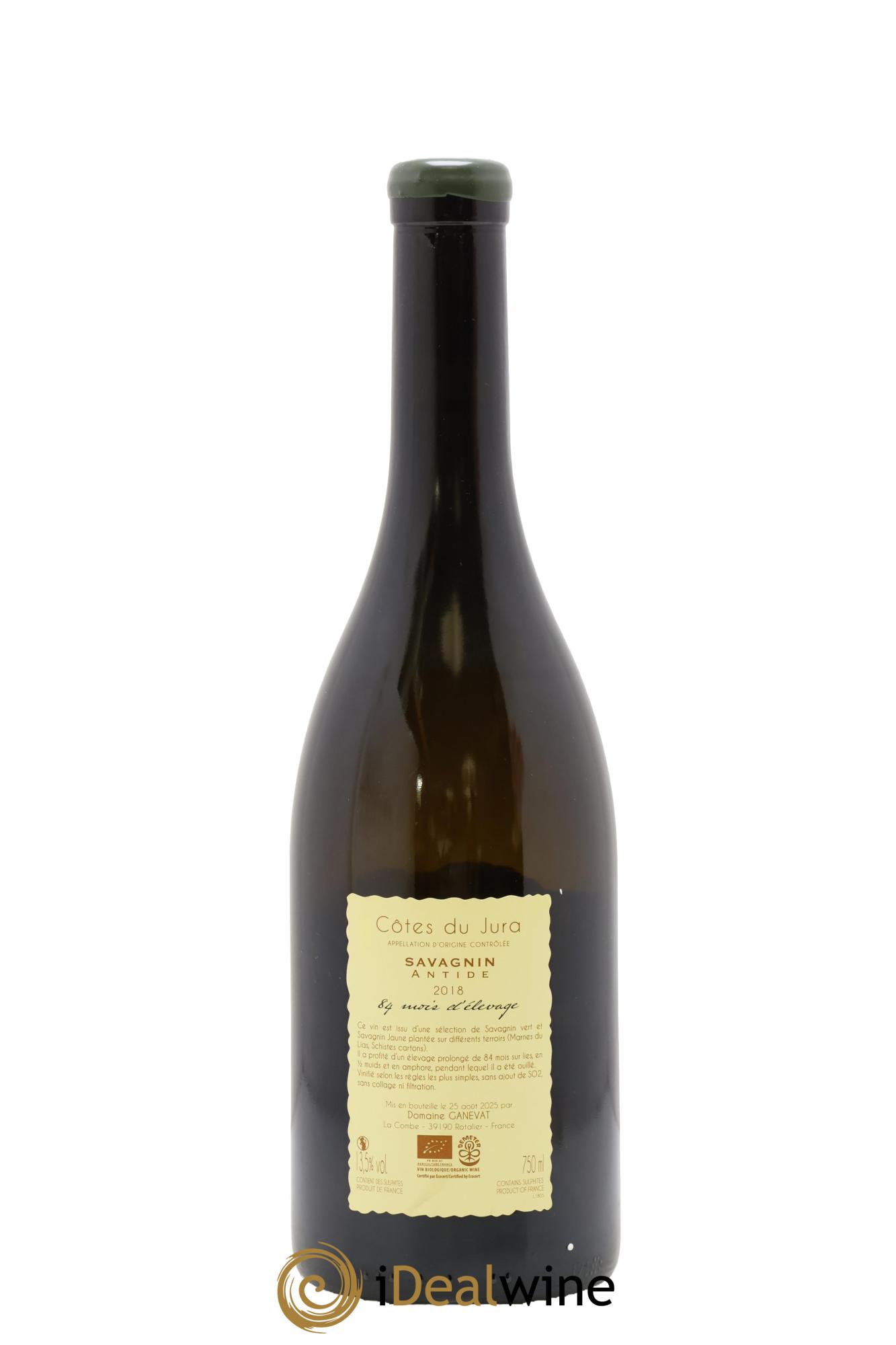 Côtes du Jura Savagnin Antide 84 Mois D'Elevage Jean-François Ganevat (Domaine) 2018 - Lot de 1 bouteille - 1
