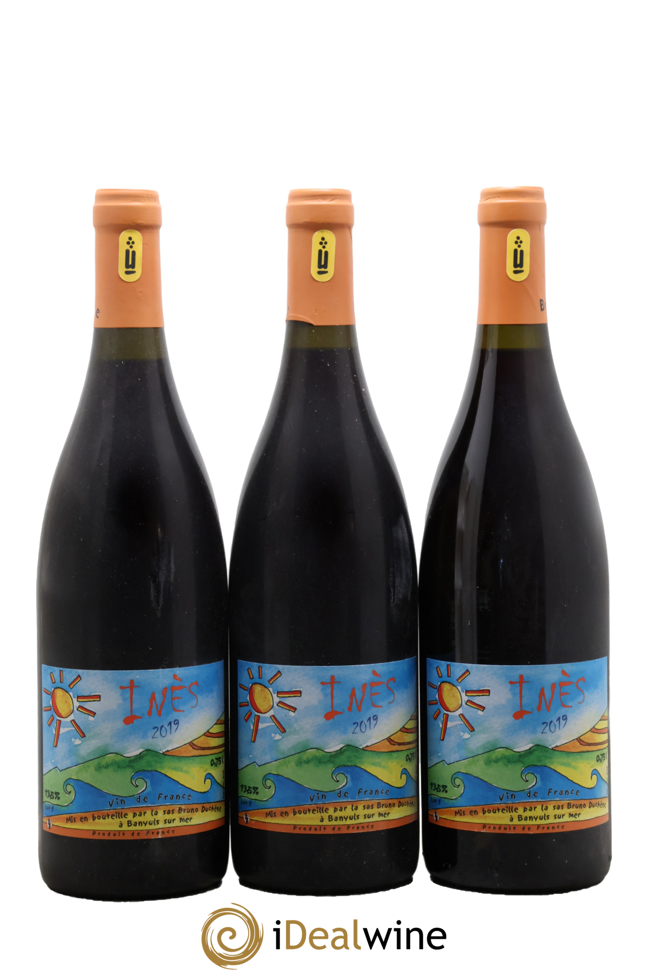 Vin de France Inès Bruno Duchêne 2019 - Lot de 3 bouteilles - 0