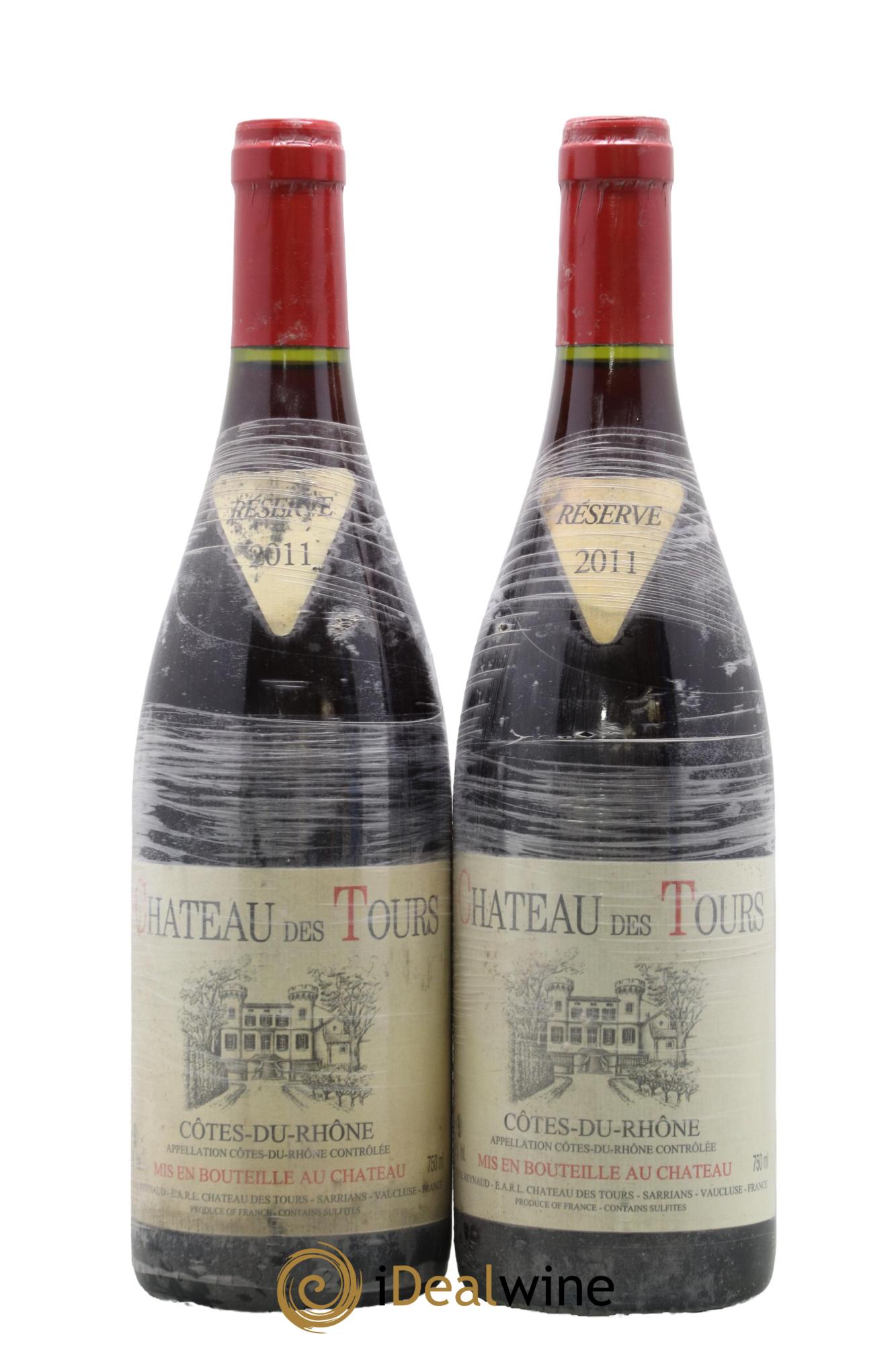 Côtes-du-Rhône Château des Tours Emmanuel Reynaud 2011 - Posten von 2 Flaschen - 0