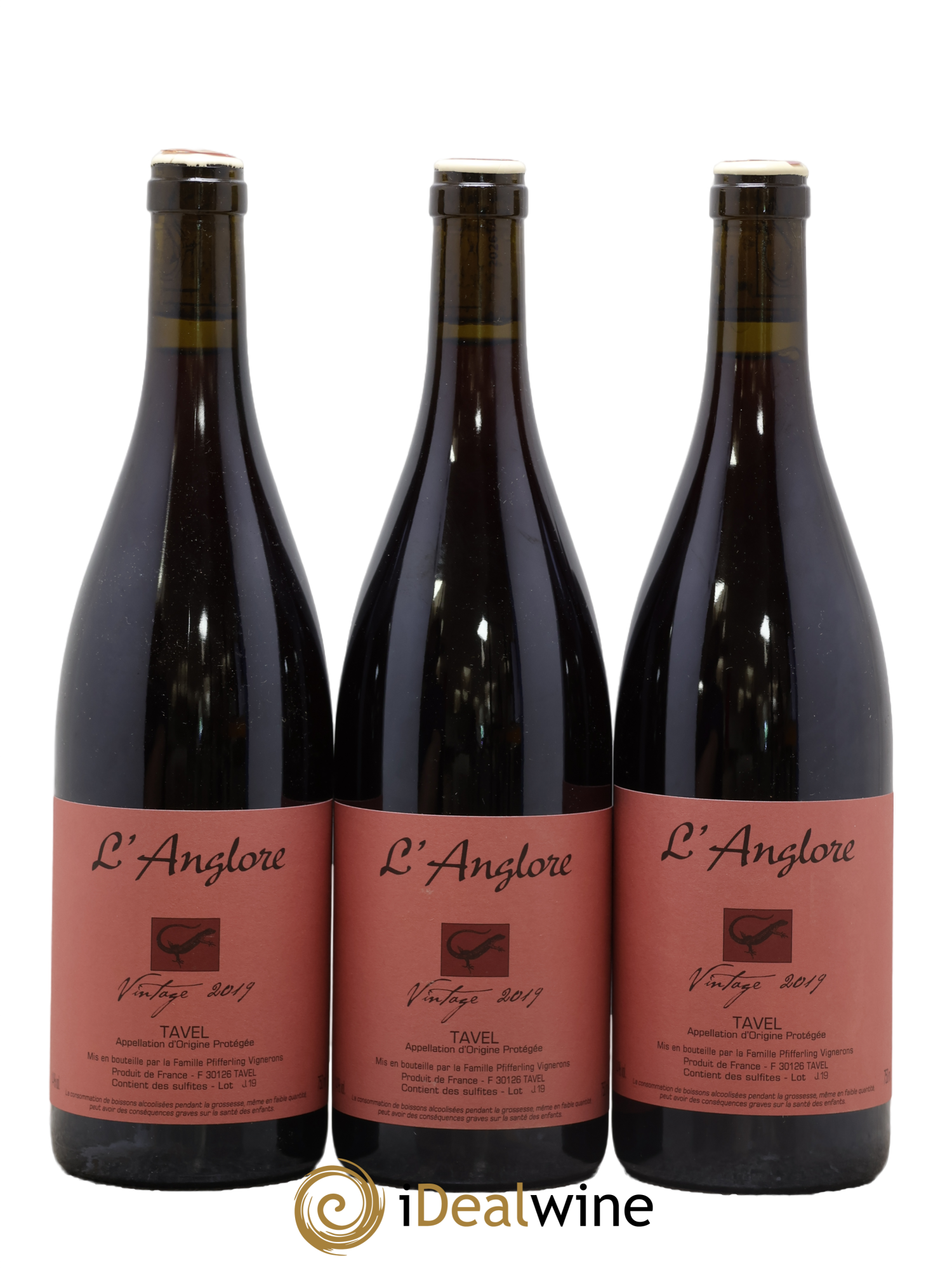 Tavel Vintage L'Anglore 2019 - Lotto di 3 bottiglie - 0