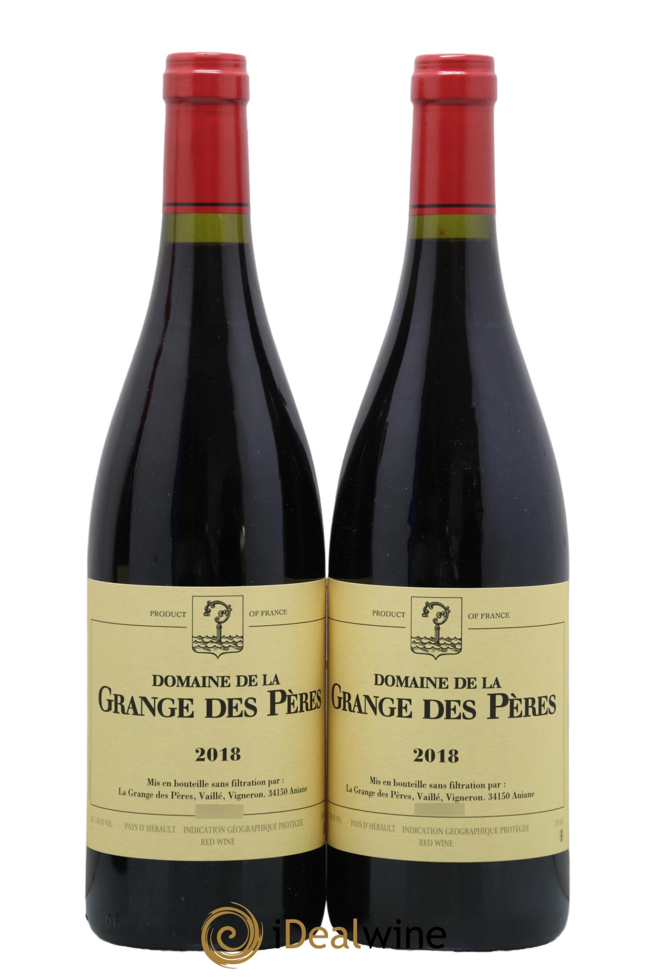 Pays d'Hérault Grange des Pères Laurent Vaillé 2018 - Lot de 2 bouteilles - 0