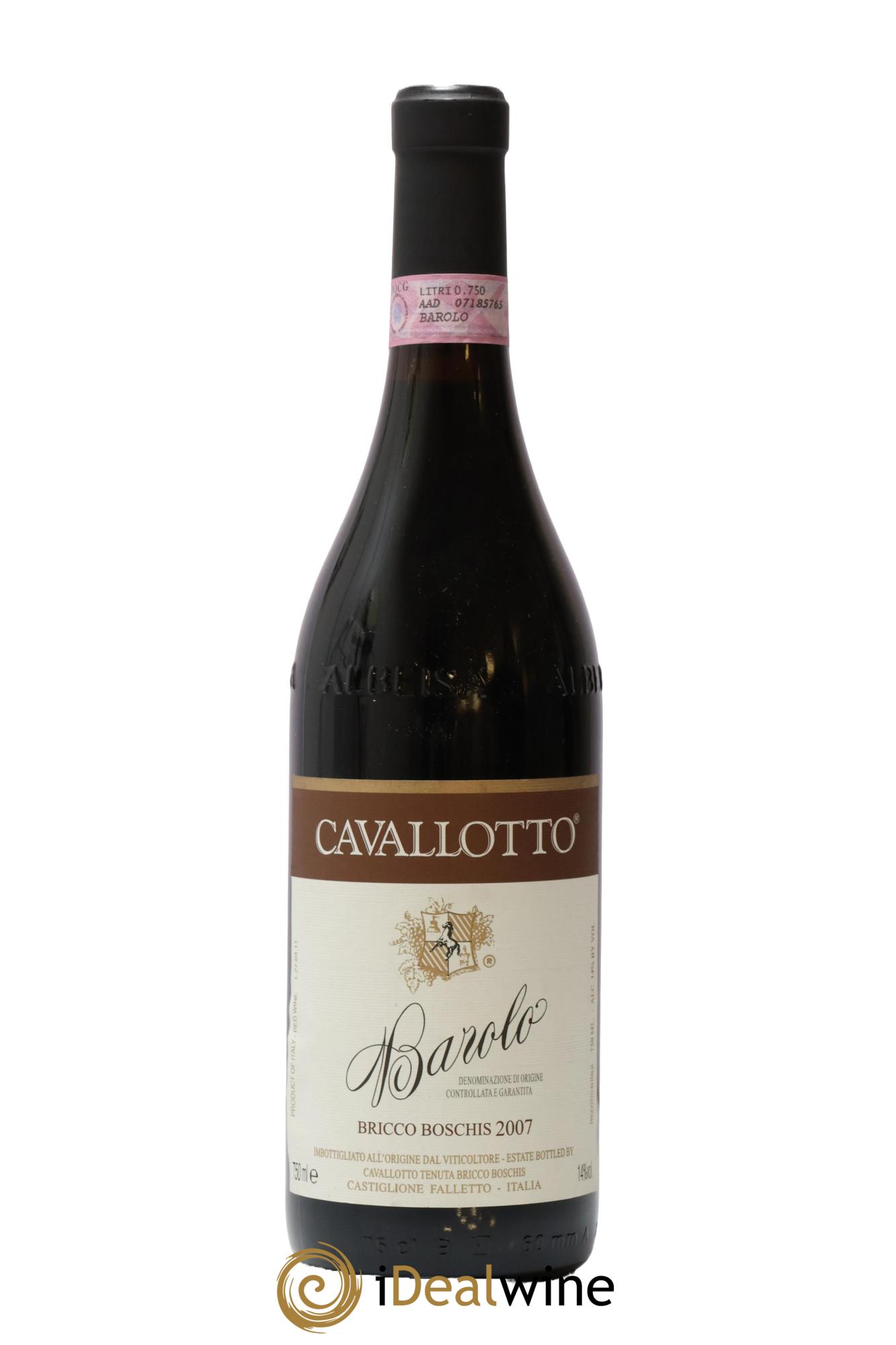 Barolo DOCG Bricco Boschis Cavallotto 2007 - Lot de 1 bouteille - 0