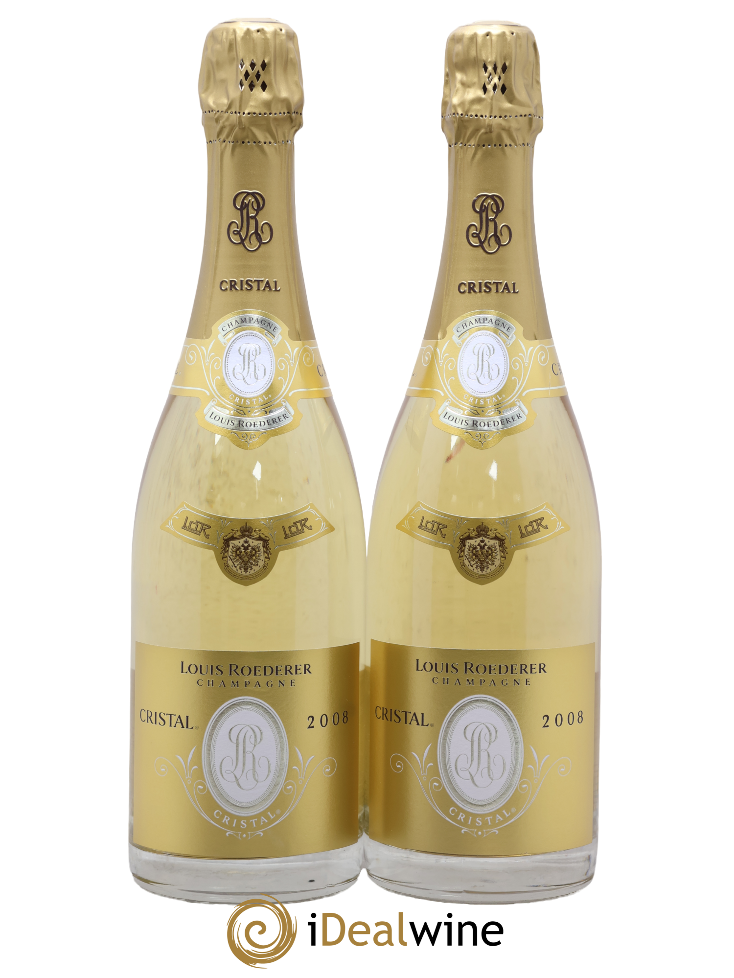 Cristal Louis Roederer 2008 - Lot de 2 bouteilles - 0