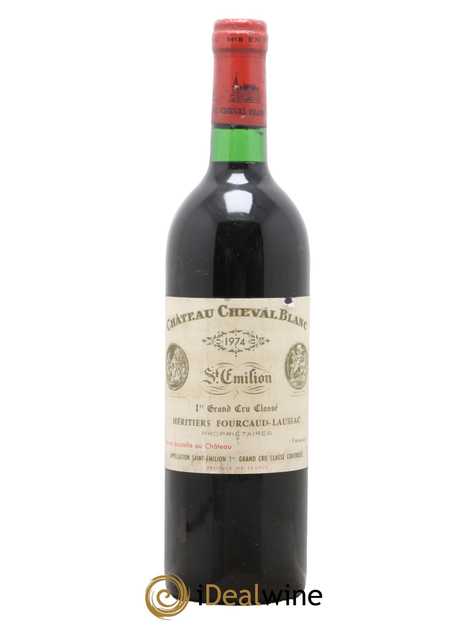 Château Cheval Blanc 1er Grand Cru Classé A 1974 - Lot de 1 bouteille - 0