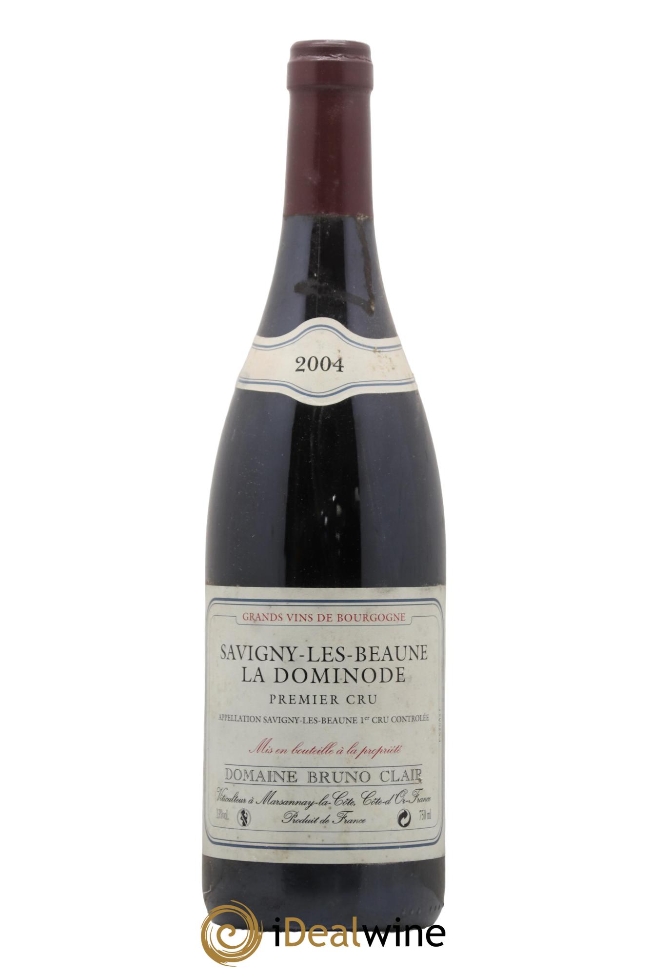 Savigny-lès-Beaune 1er Cru La Dominode Bruno Clair (Domaine) 2004 - Lot de 1 bouteille - 0
