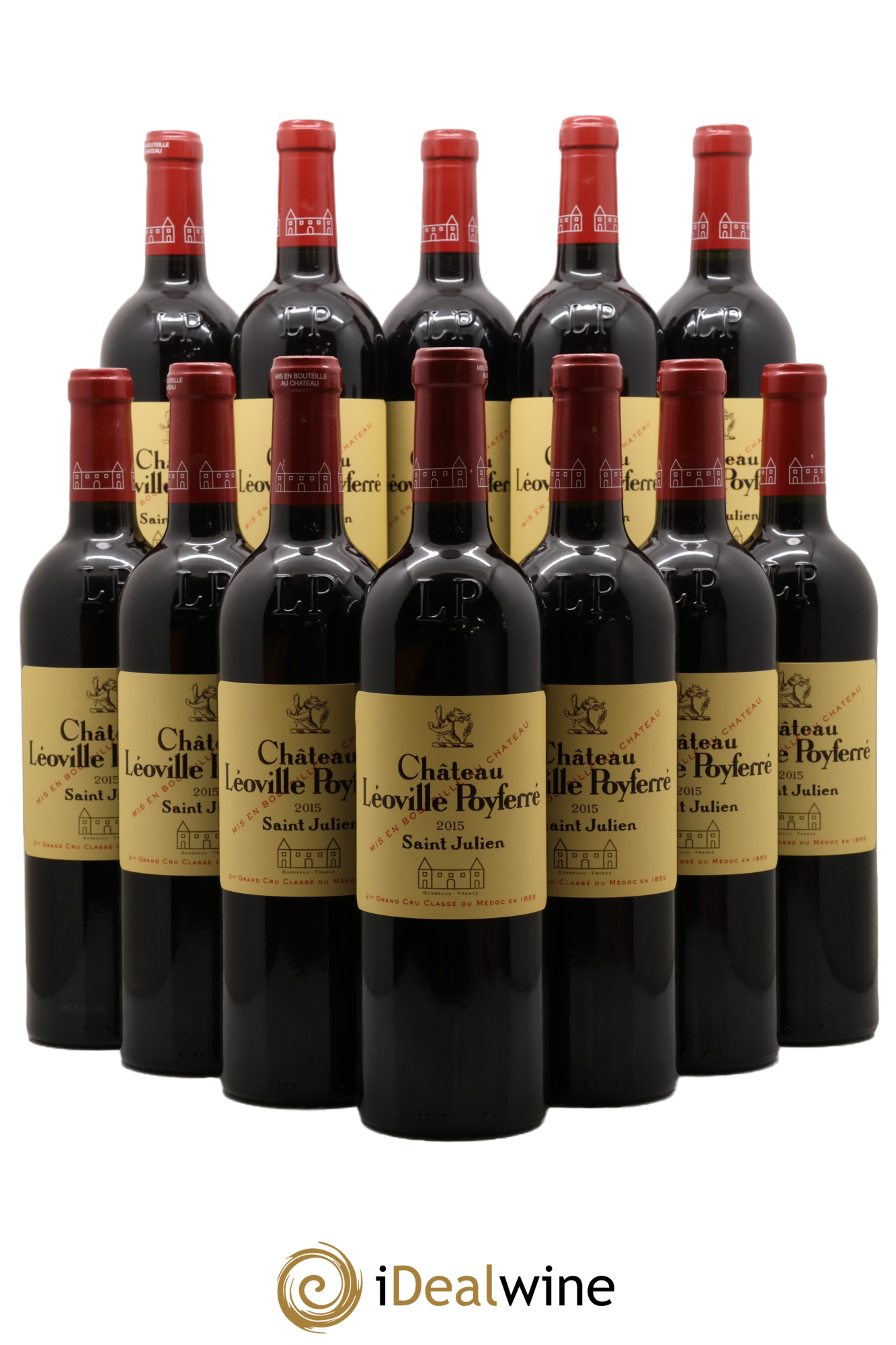 Château Léoville Poyferré 2ème Grand Cru Classé 2015 - Posten von 12 Flaschen - 0