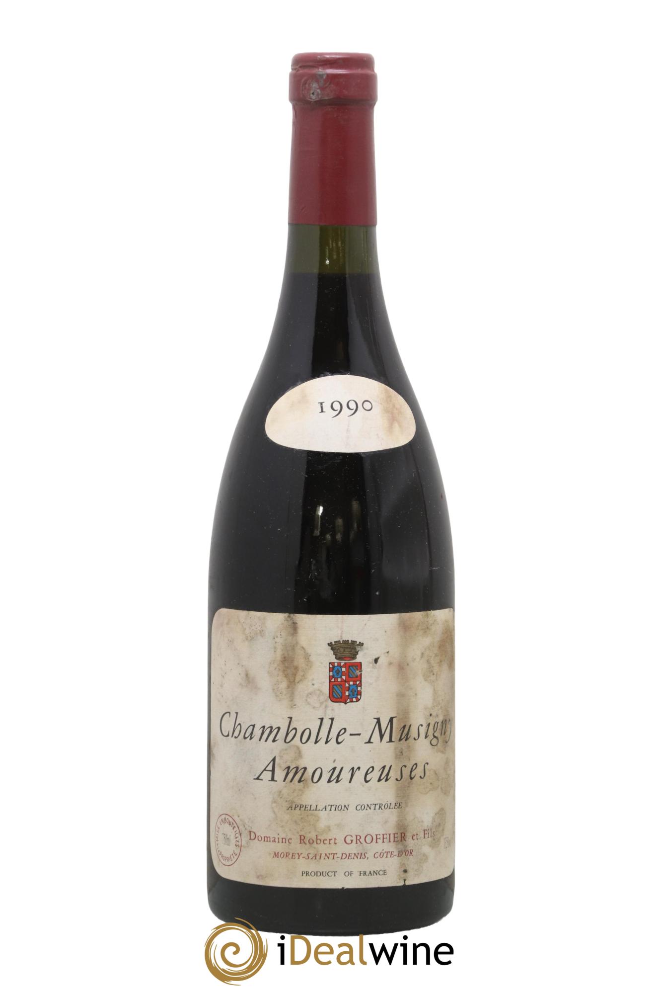 Chambolle-Musigny 1er Cru Les Amoureuses Robert Groffier Père & Fils (Domaine) 1990 - Lot de 1 bouteille - 0