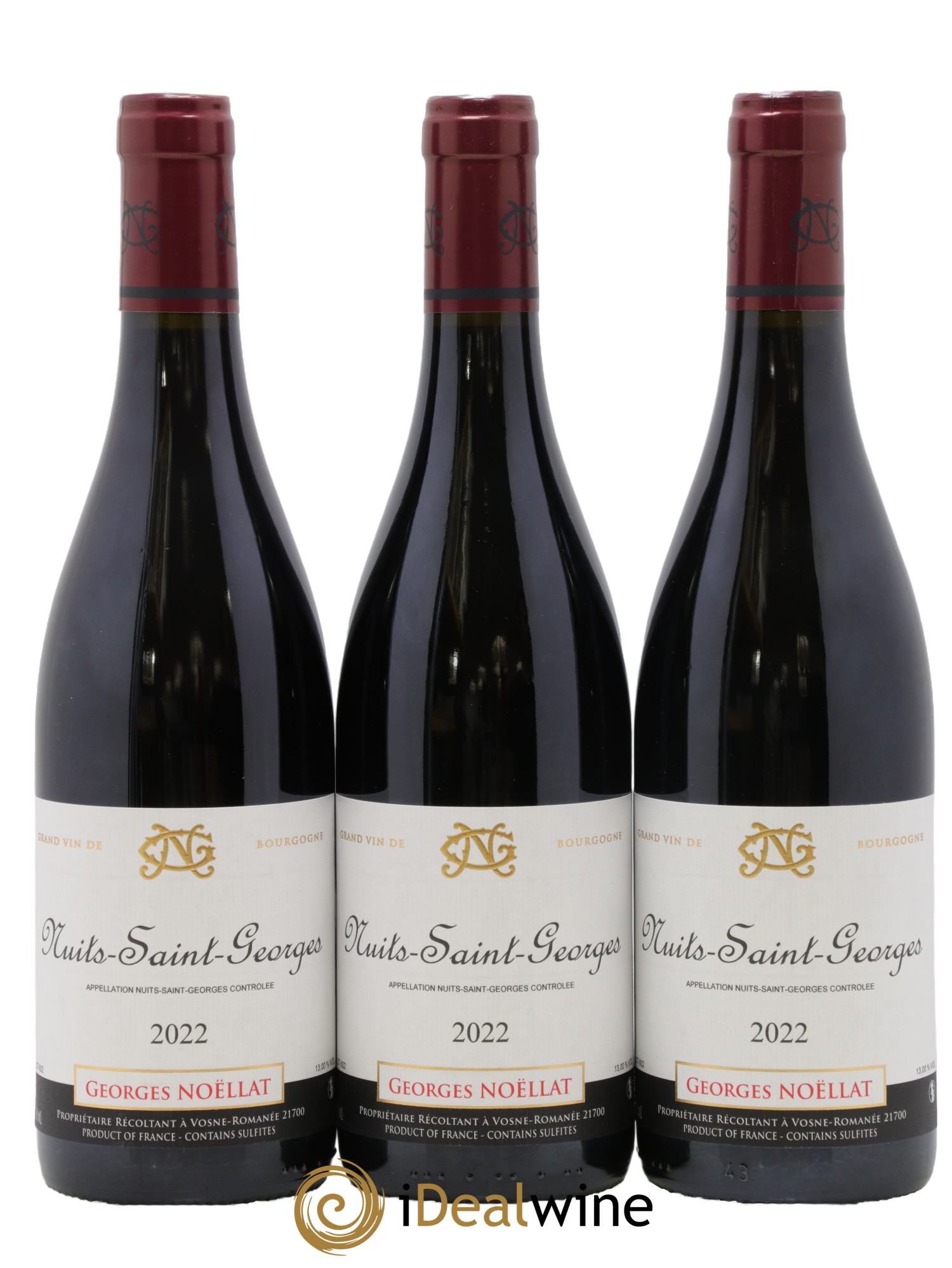 Nuits Saint-Georges Georges Noëllat 2022 - Lot de 3 bouteilles - 0