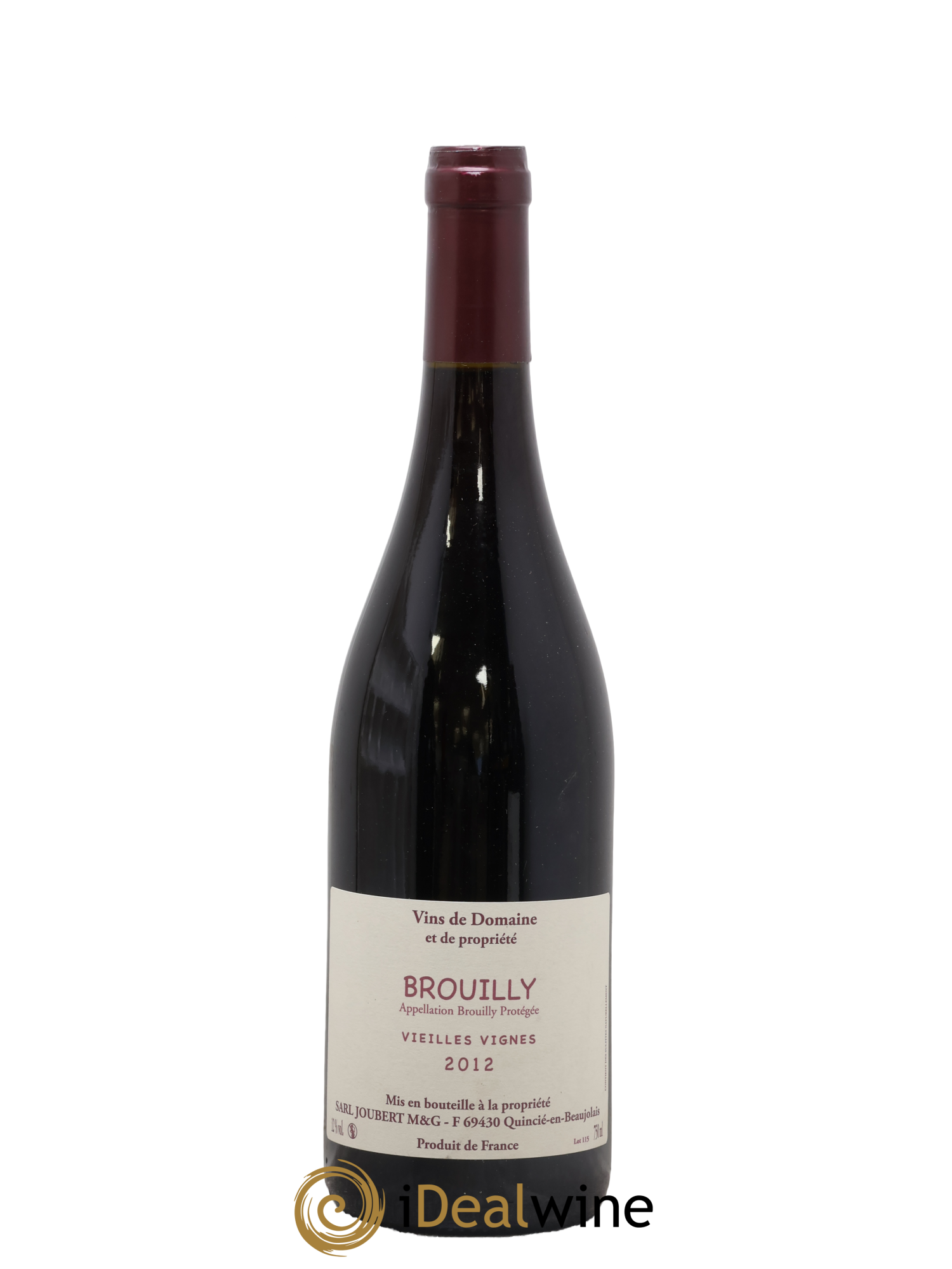 Brouilly Vieilles Vignes Geneviève Joubert 2012 - Lot of 1 bottle - 0