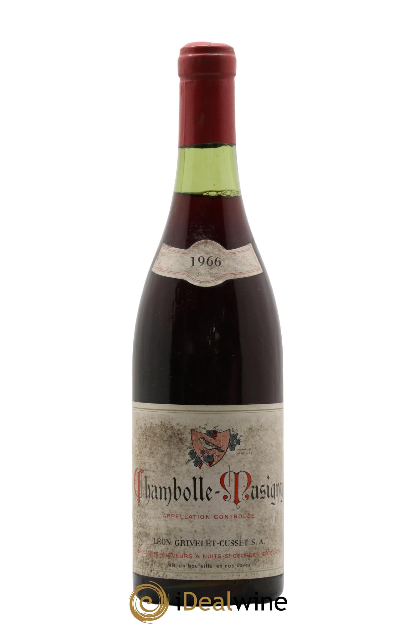 Chambolle-Musigny Domaine Grivelet-Cusset 1966 - Lot de 1 bouteille - 0