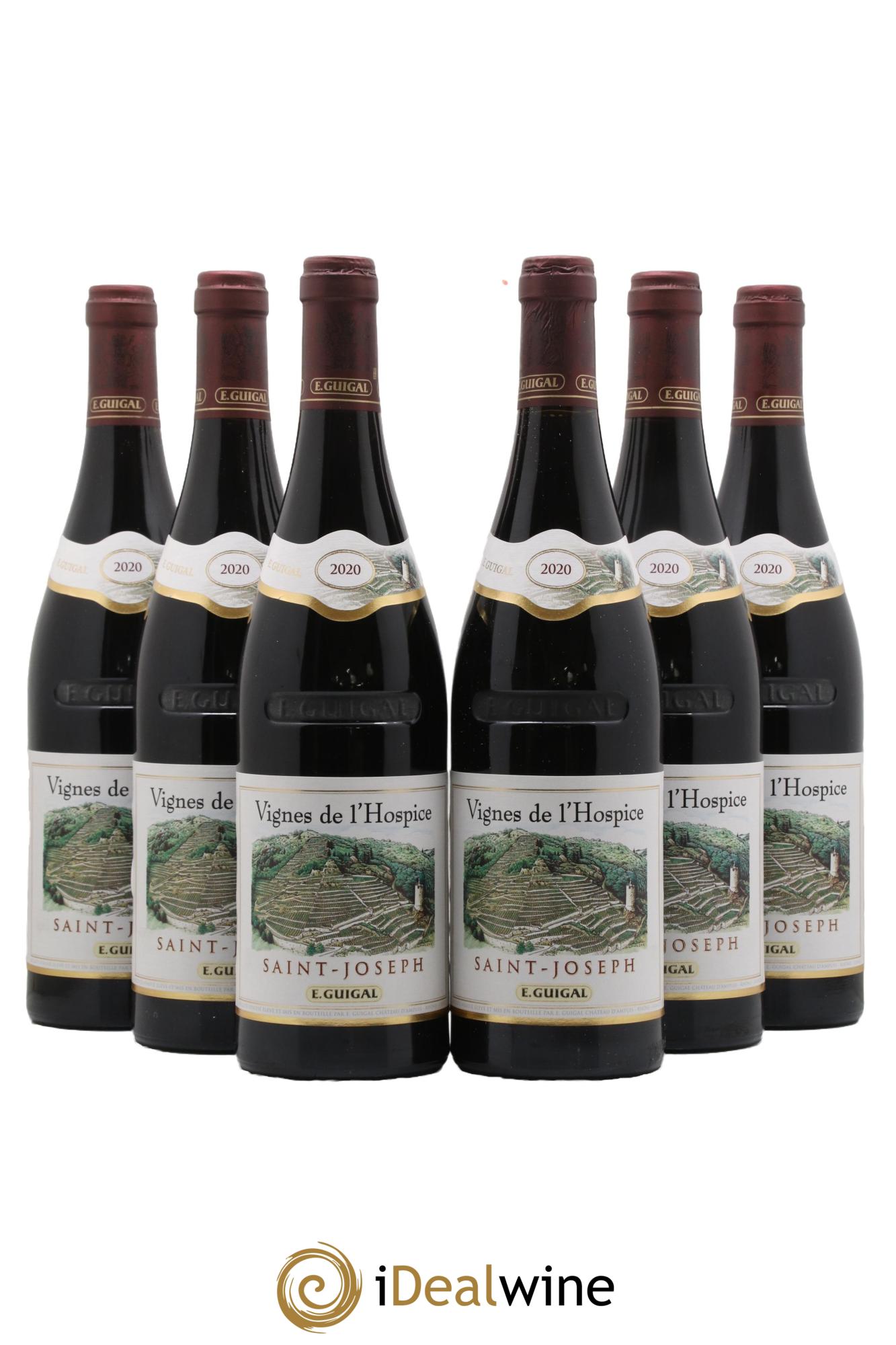 Saint-Joseph Vignes de l'Hospice Guigal 2020 - Lotto di 6 bottiglie - 0