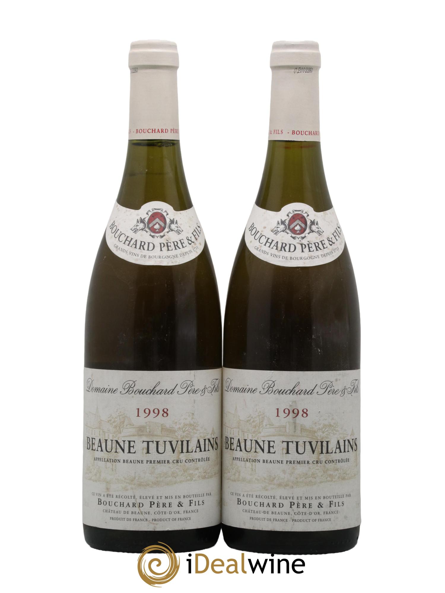 Beaune 1er Cru Tuvilains Bouchard Pere Et Fils 1998 - Lot de 2 bouteilles - 0