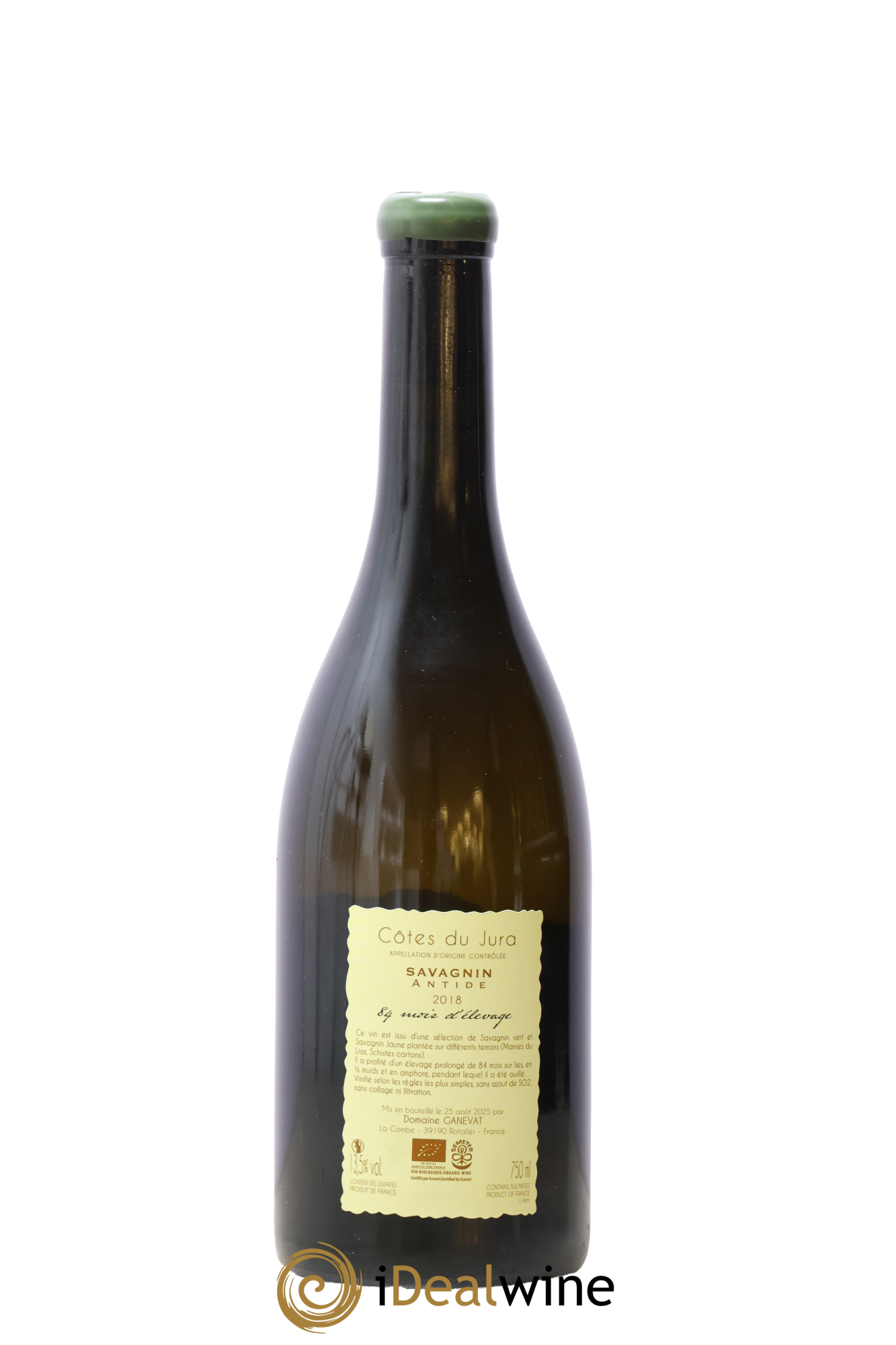 Côtes du Jura Savagnin Antide 84 mois d'élevage Jean-François Ganevat 2018 - Lot de 1 bouteille - 1