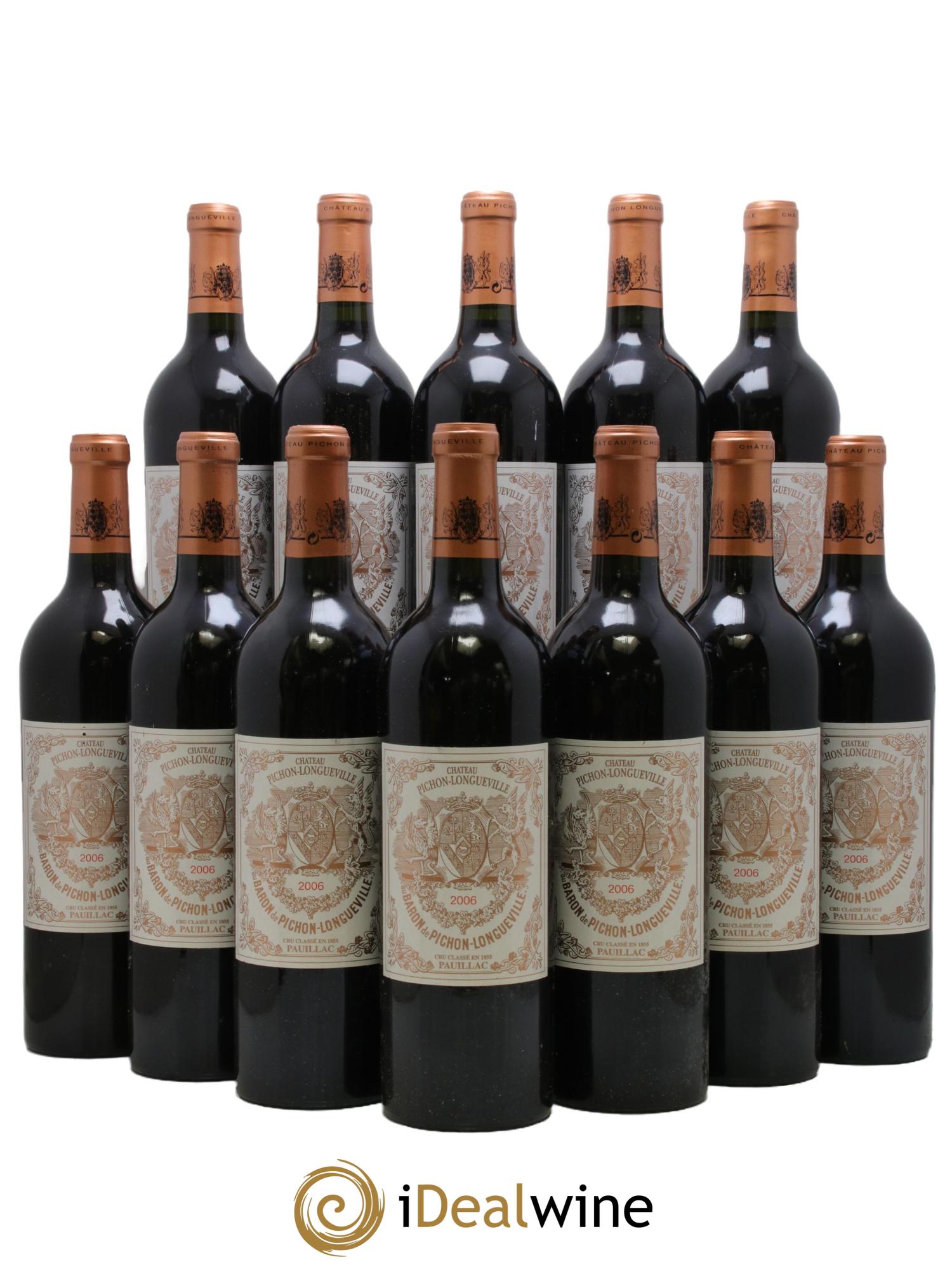 Pichon Longueville Baron 2ème Grand Cru Classé 2006 - Lot de 12 bouteilles - 0