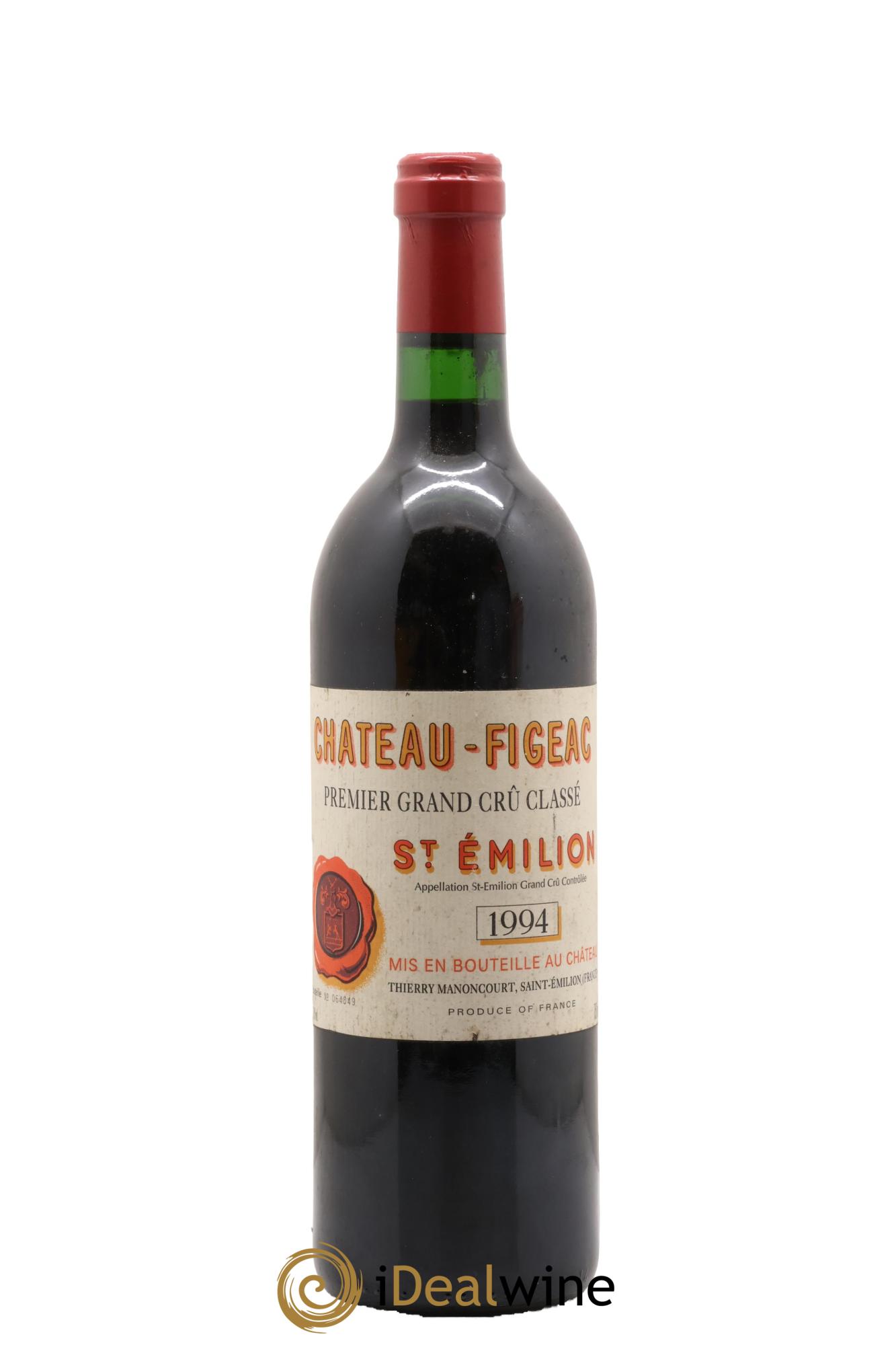 Château Figeac 1er Grand Cru Classé A 1994 - Lote de 1 botella - 0