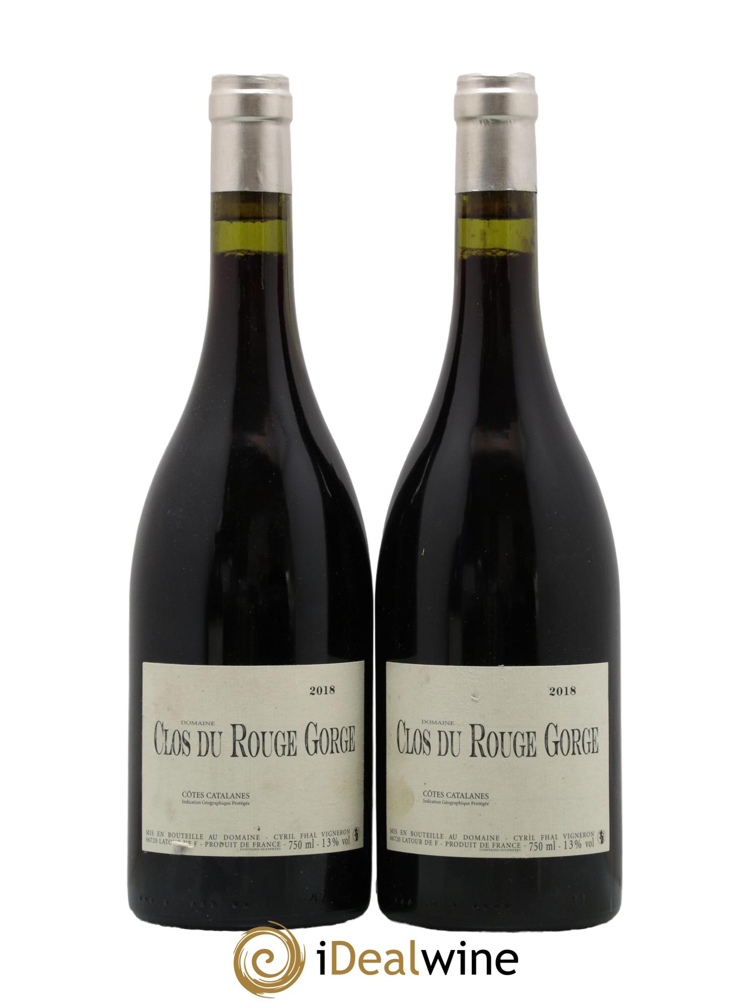 Côtes Catalanes Clos du Rouge Gorge Cyril Fhal 2018 - Posten von 2 Flaschen - 0