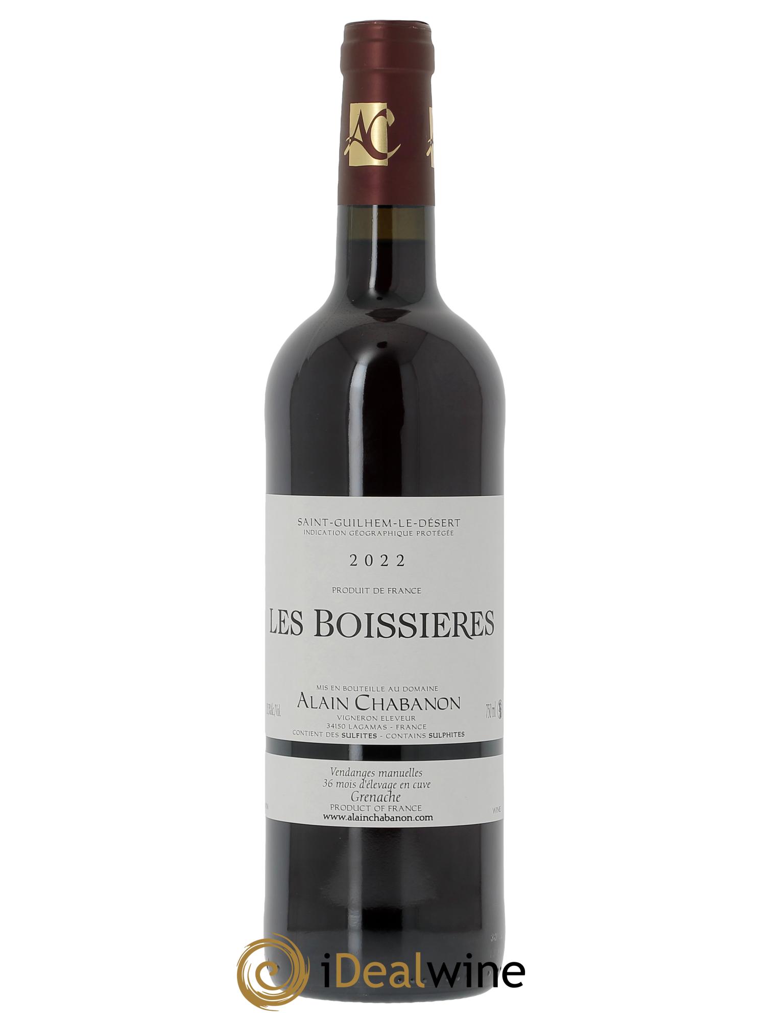 Coteaux du Languedoc Les Boissières Alain Chabanon (Domaine) 2022 - Lot de 1 bouteille - 0