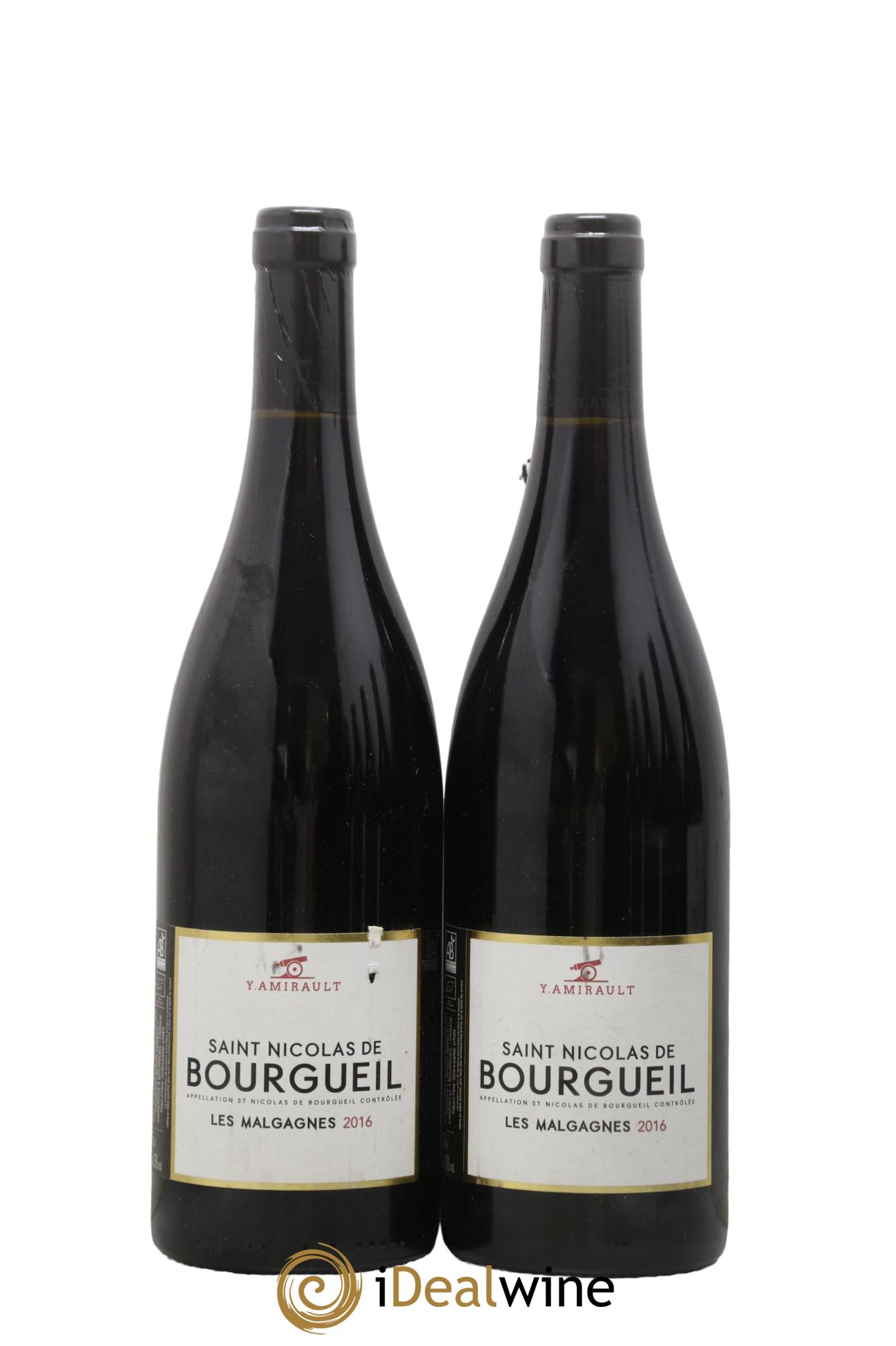 Saint-Nicolas de Bourgueil Les Malgagnes Yannick Amirault (Domaine) 2016 - Lotto di 2 bottiglie - 0