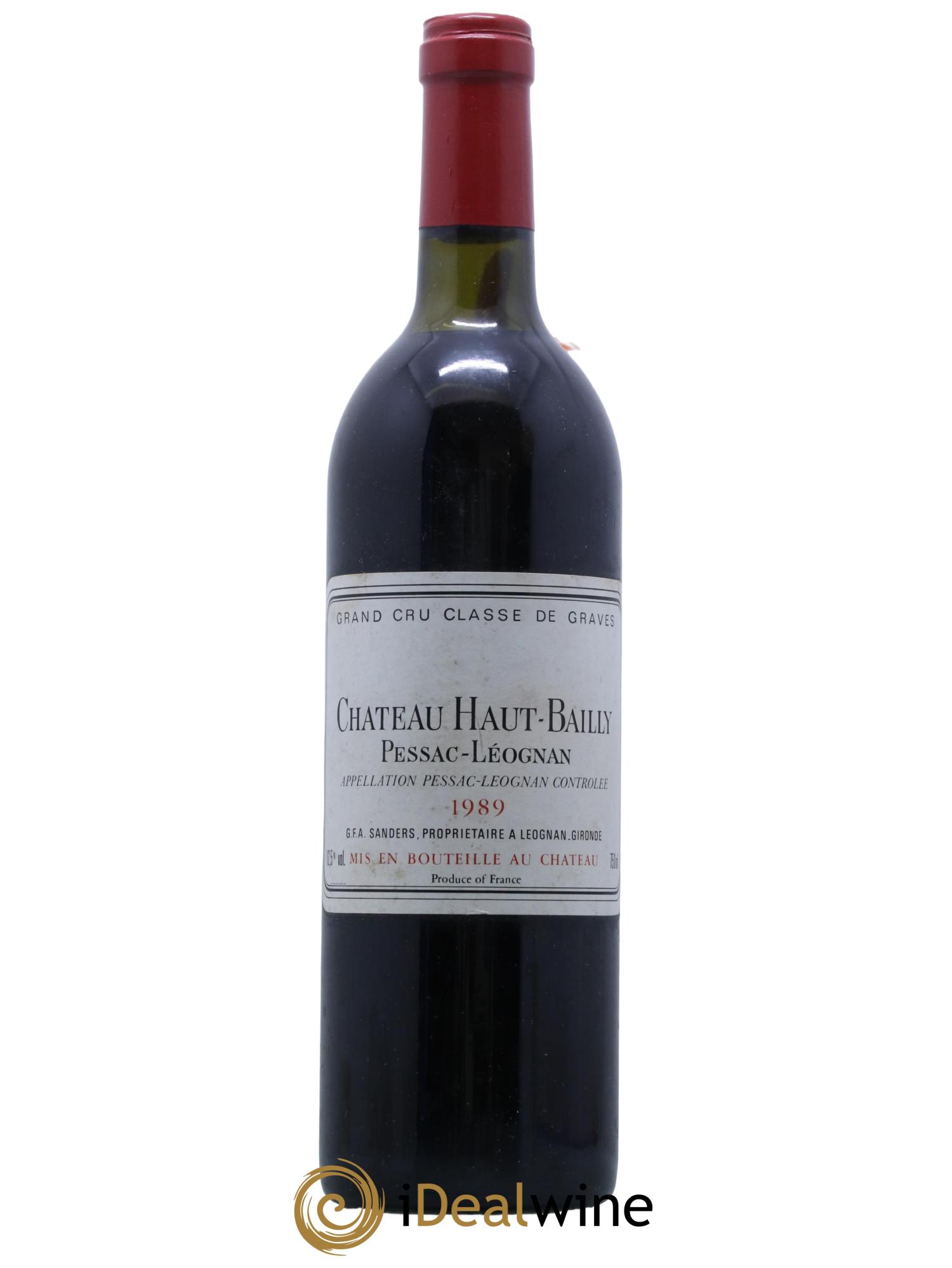 Château Haut-Bailly Cru Classé de Graves 1989 - Lot de 1 bouteille - 0
