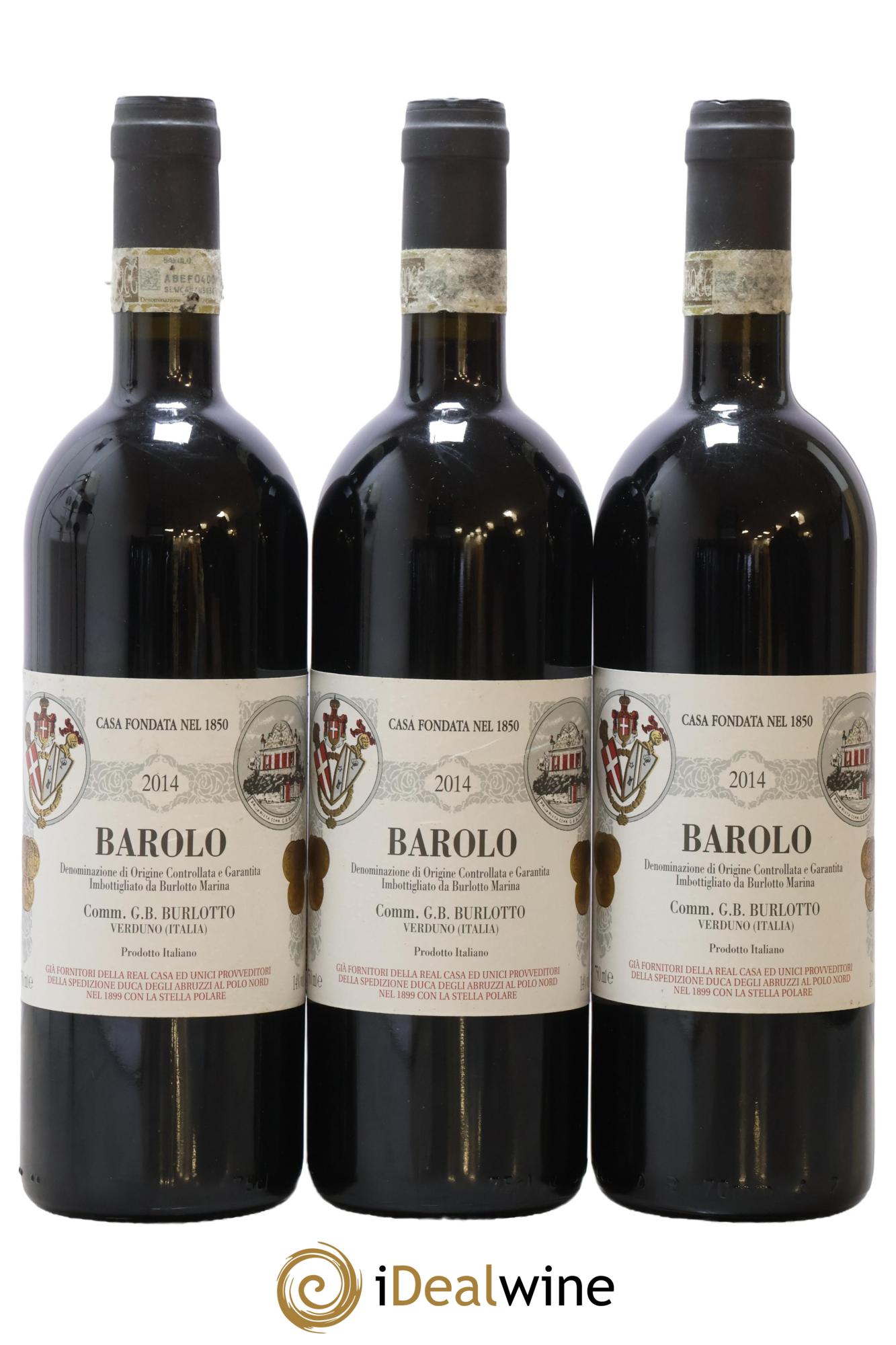 Barolo DOCG Comm. Giovan Battista Burlotto 2014 - Lot of 3 bottles - 0