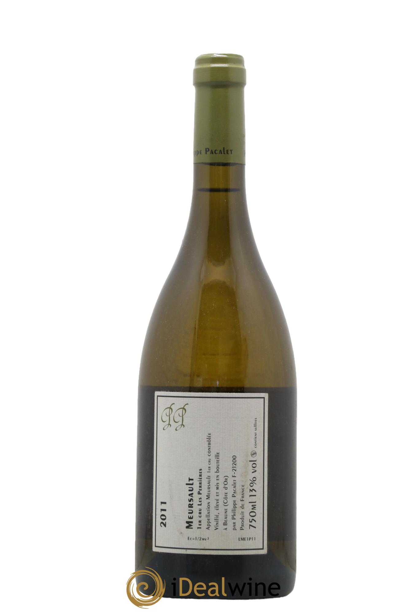 Meursault 1er Cru Les Perrières Philippe Pacalet  2011 - Lot de 1 bouteille - 1