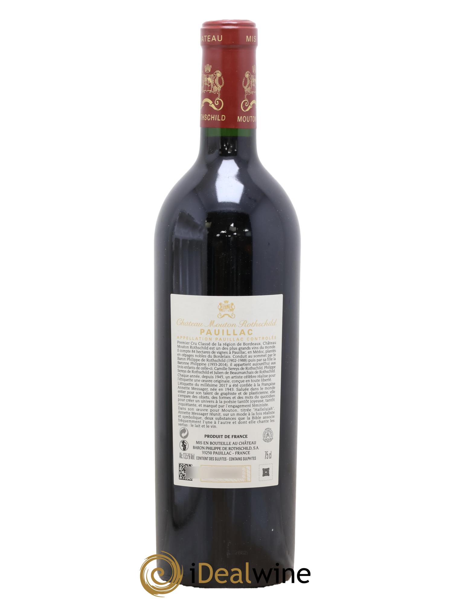 Château Mouton Rothschild 1er Grand Cru Classé 2017 - Lot of 1 bottle - 1
