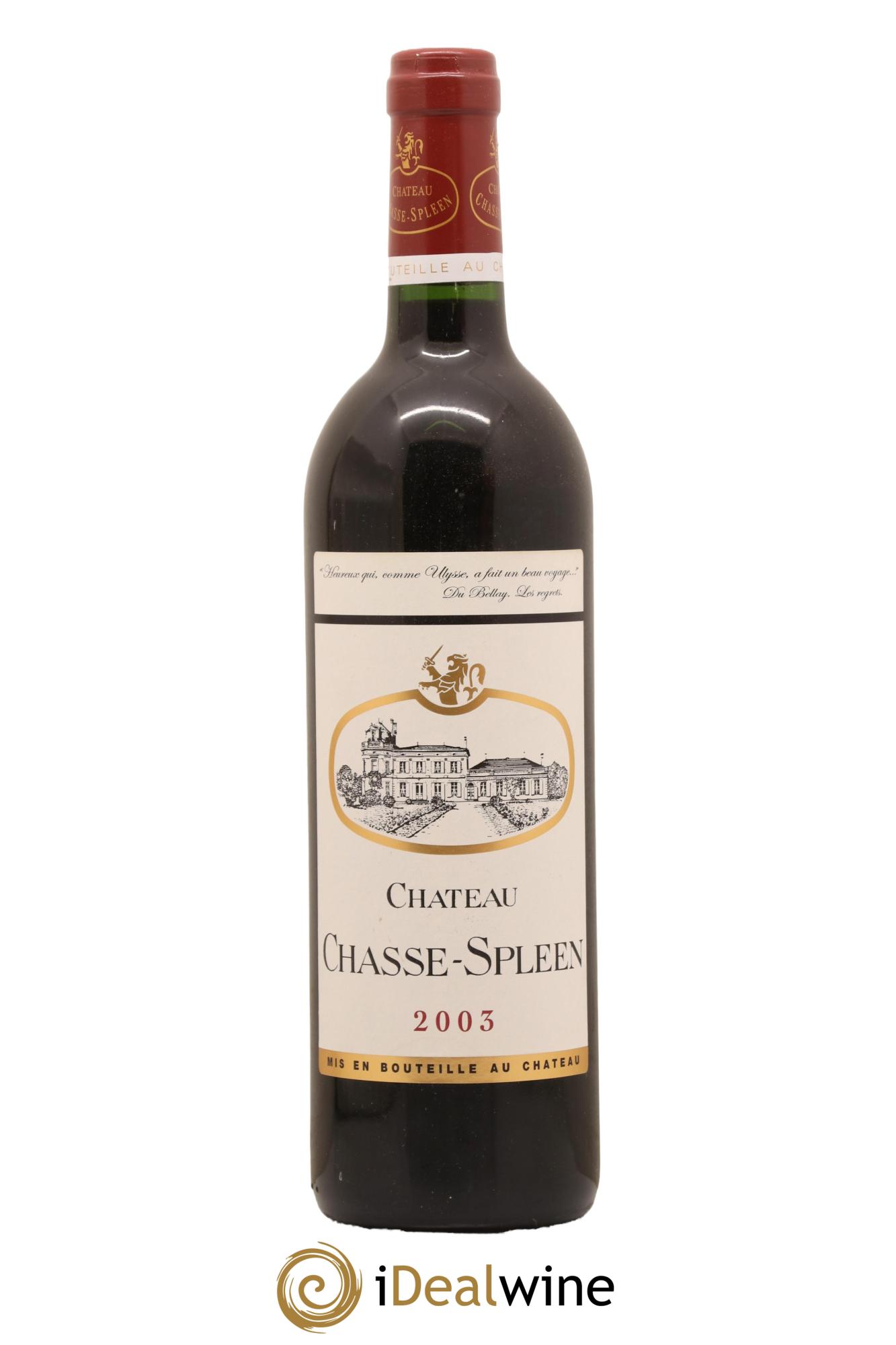 Château Chasse Spleen 2003 - Lot de 1 bouteille - 0