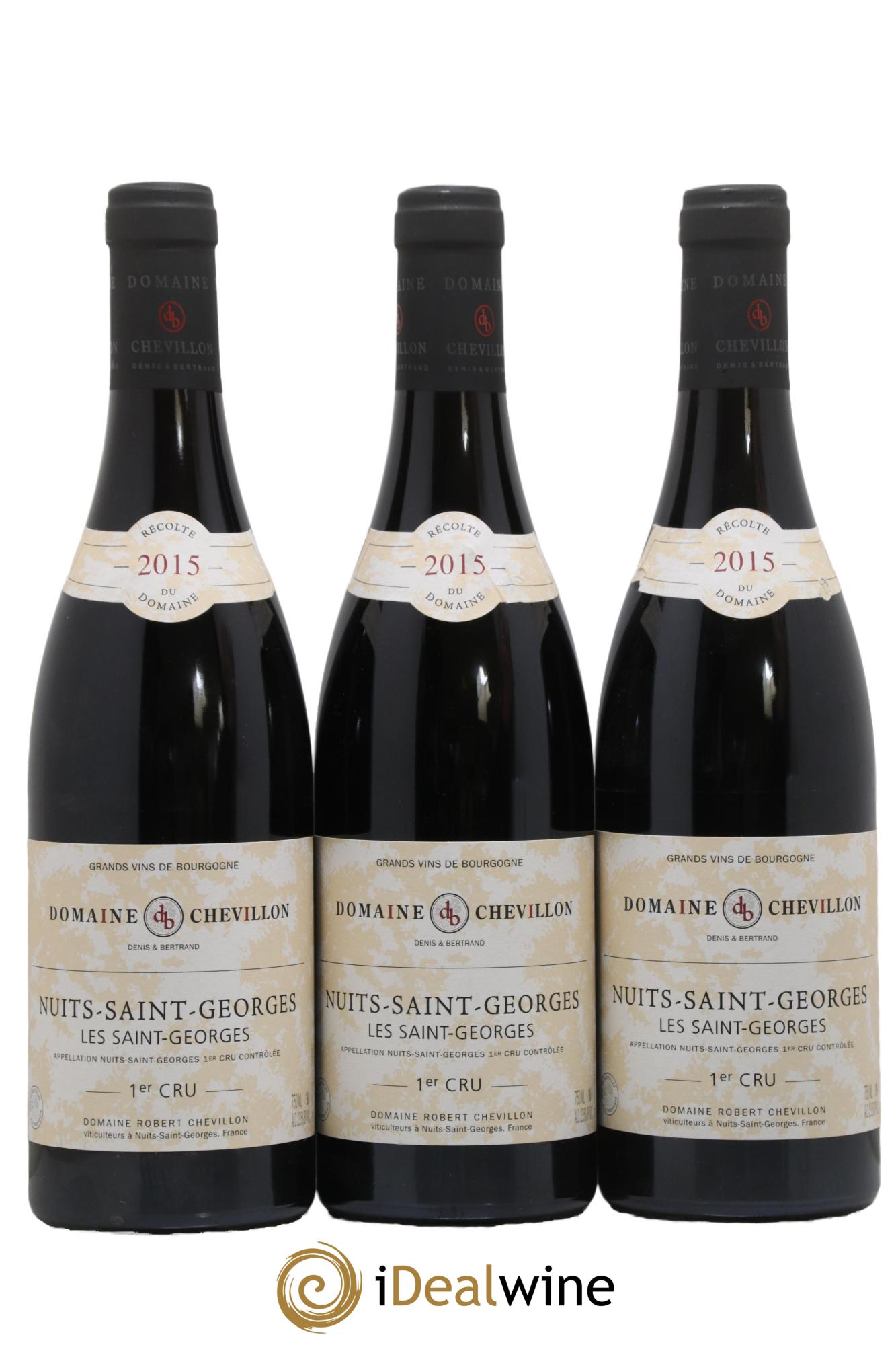 Nuits-Saint-Georges 1er Cru Les Saint Georges Robert Chevillon 2015 - Lot de 3 bouteilles - 0
