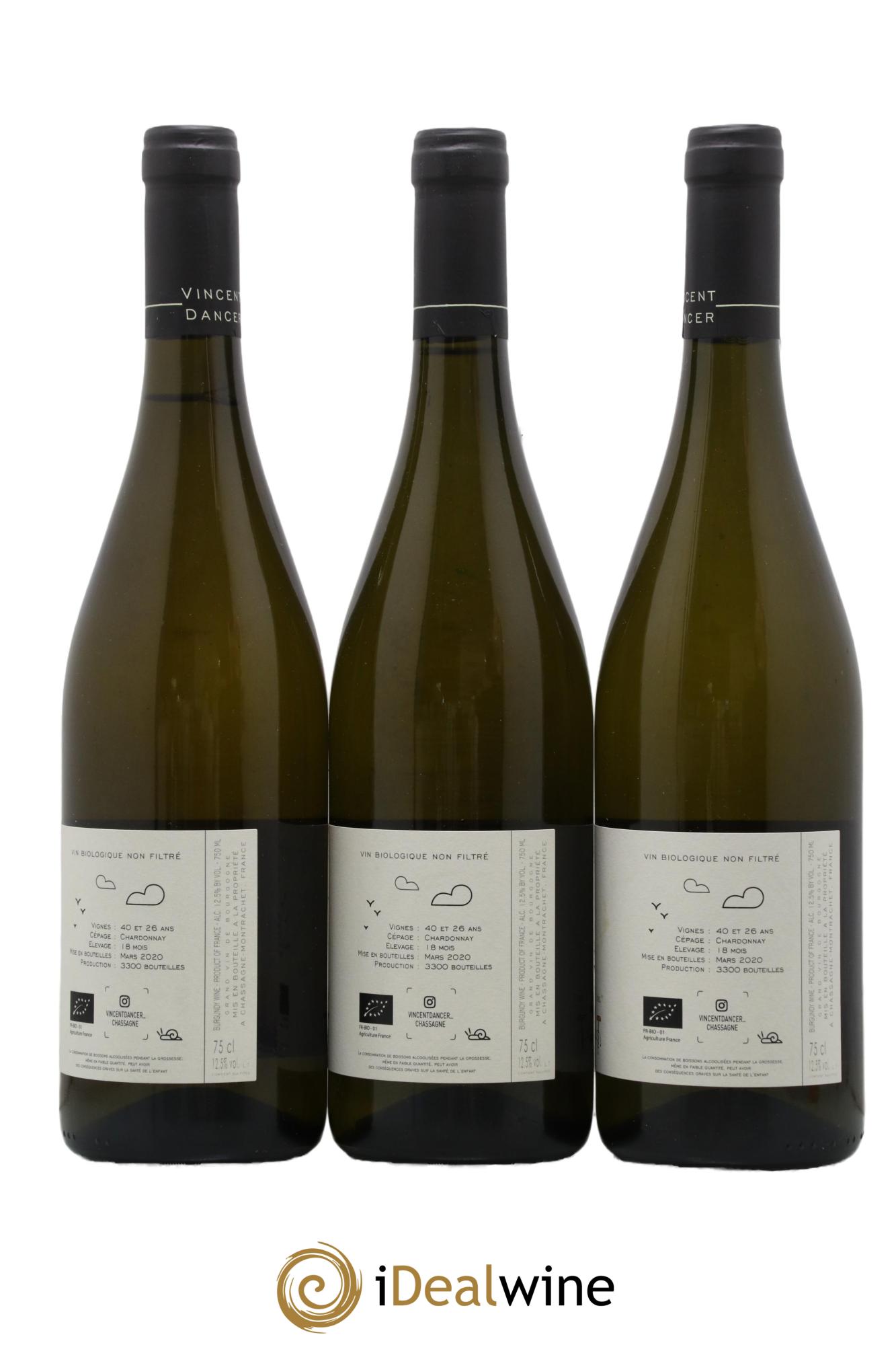 Chassagne-Montrachet 1er Cru La Romanée Vincent Dancer 2018 - Lot de 3 bouteilles - 1