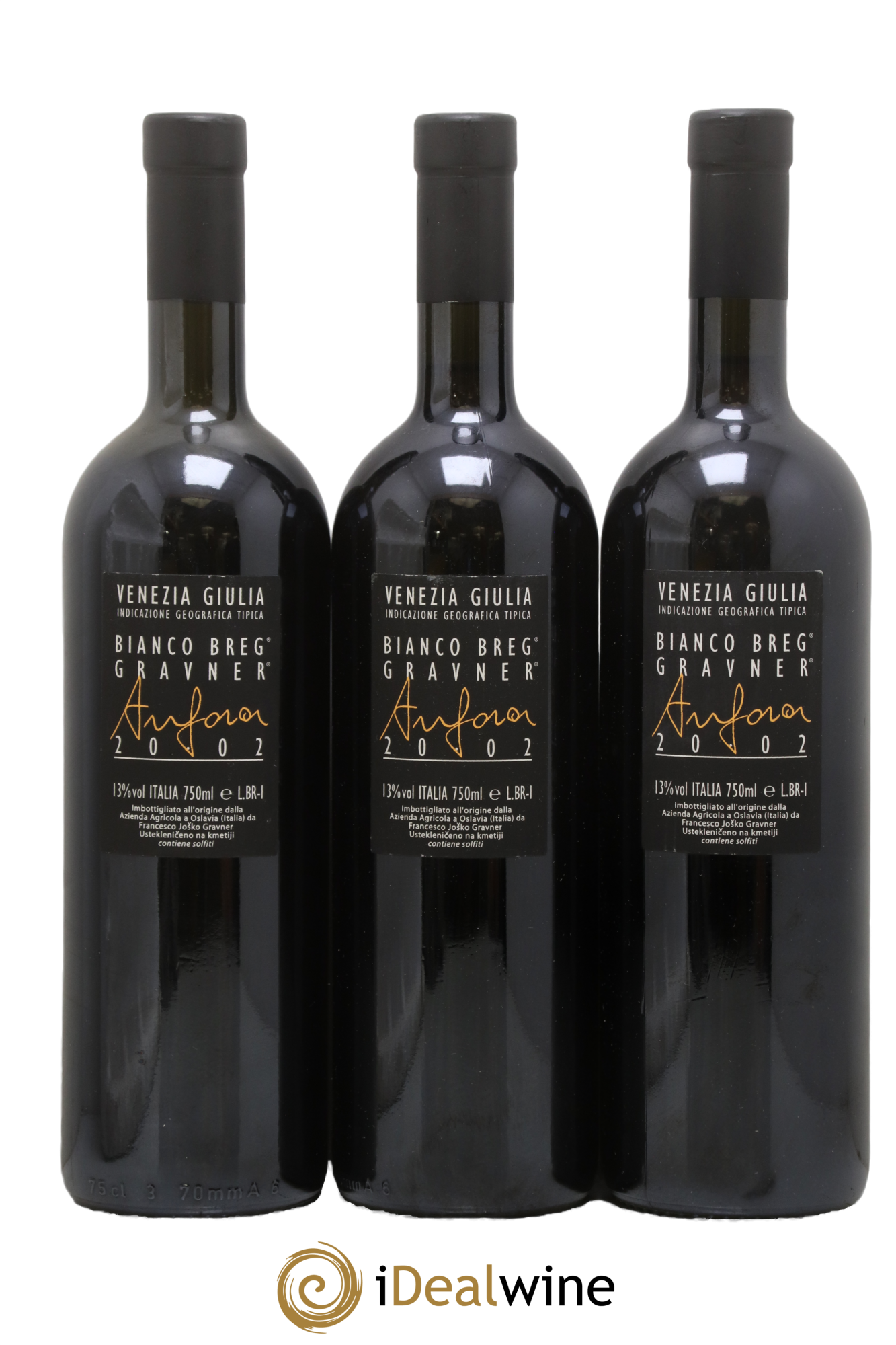 IGT Venezia Giulia Gravner Anfora 2002 - Lot de 3 bouteilles - 1