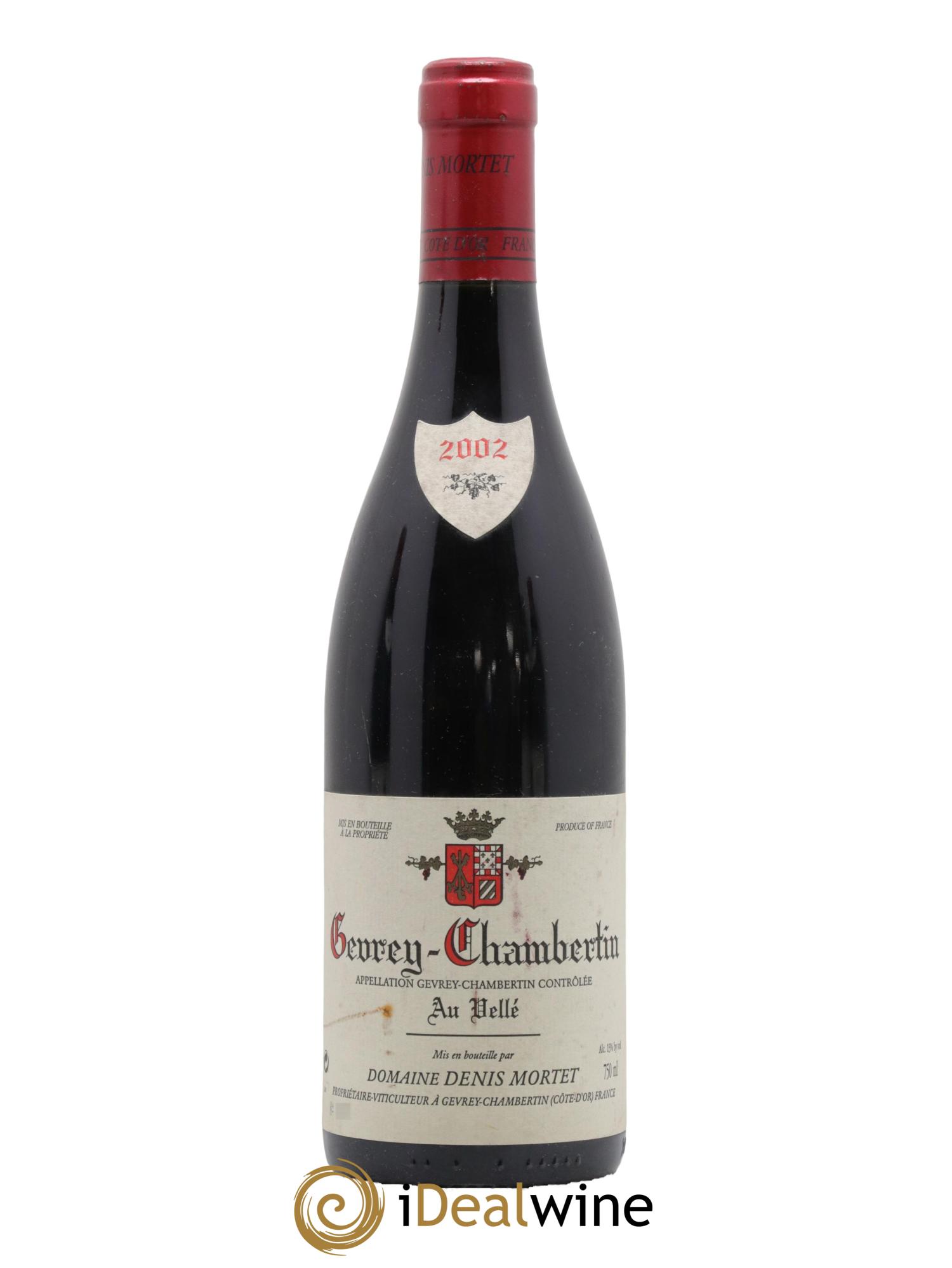 Gevrey-Chambertin Au Vellé Denis Mortet (Domaine) 2002 - Lot de 1 bouteille - 0