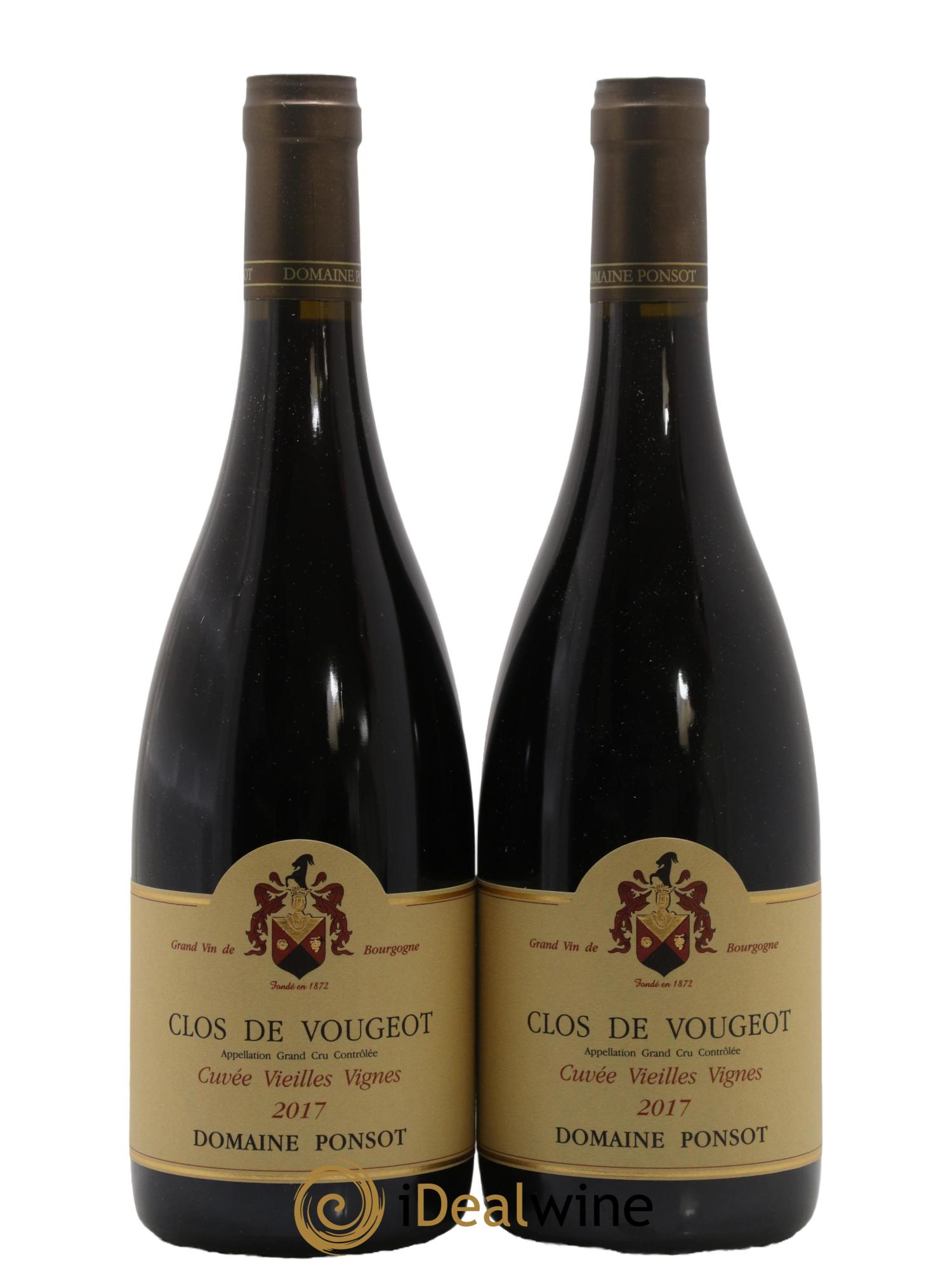 Clos de Vougeot Grand Cru Ponsot (Domaine) 2017 - Lot de 2 bouteilles - 0
