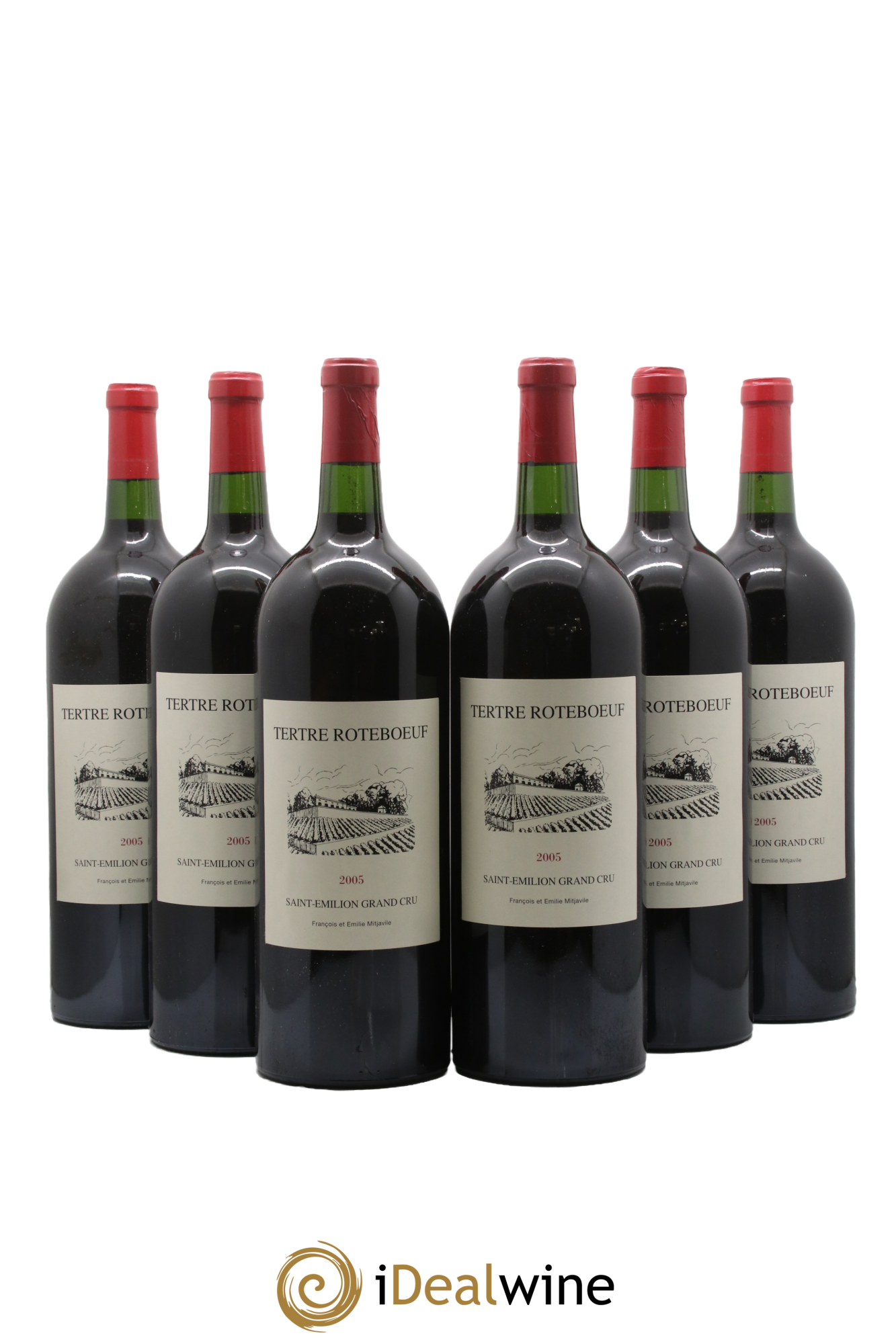 Château Tertre Roteboeuf 2005 - Lot of 6 magnums - 0